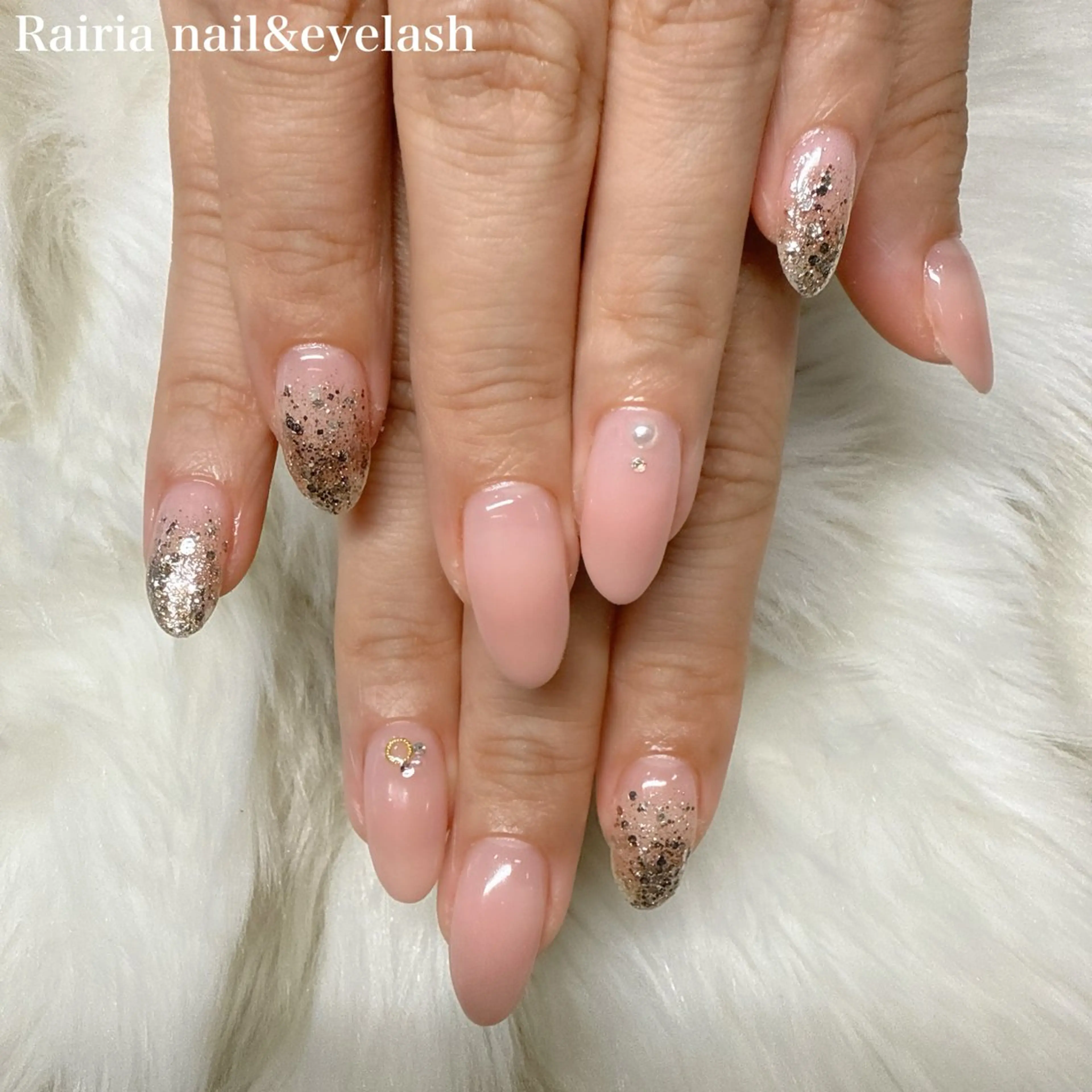 ネイル シンプルネイル Rairia   nail所属・屋敷 理奈のネイルデザイン