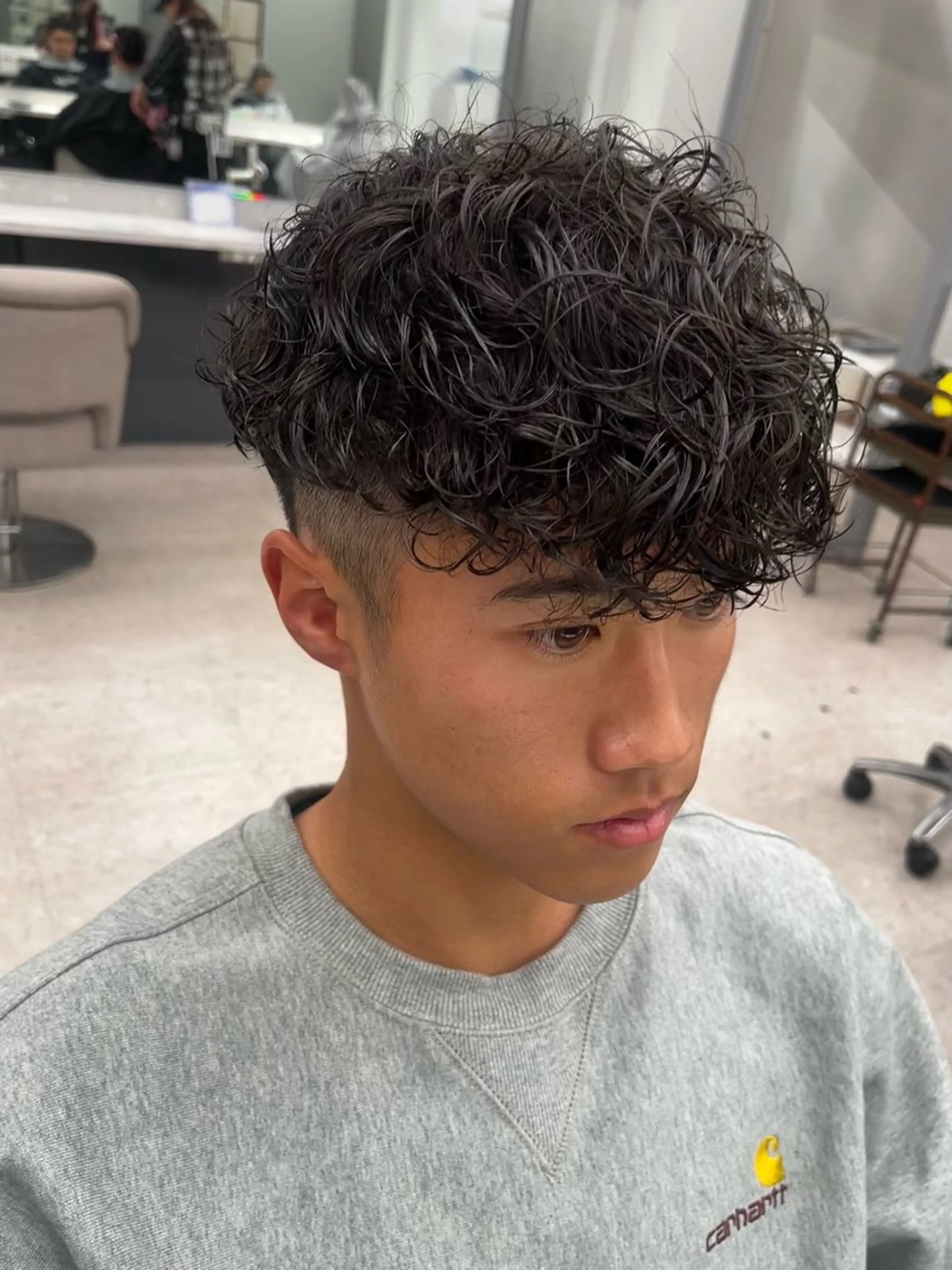 パーマ メンズ カット パーマ 🍐シャドウパーマ メンズ特化/守岡🍐のヘアスタイル