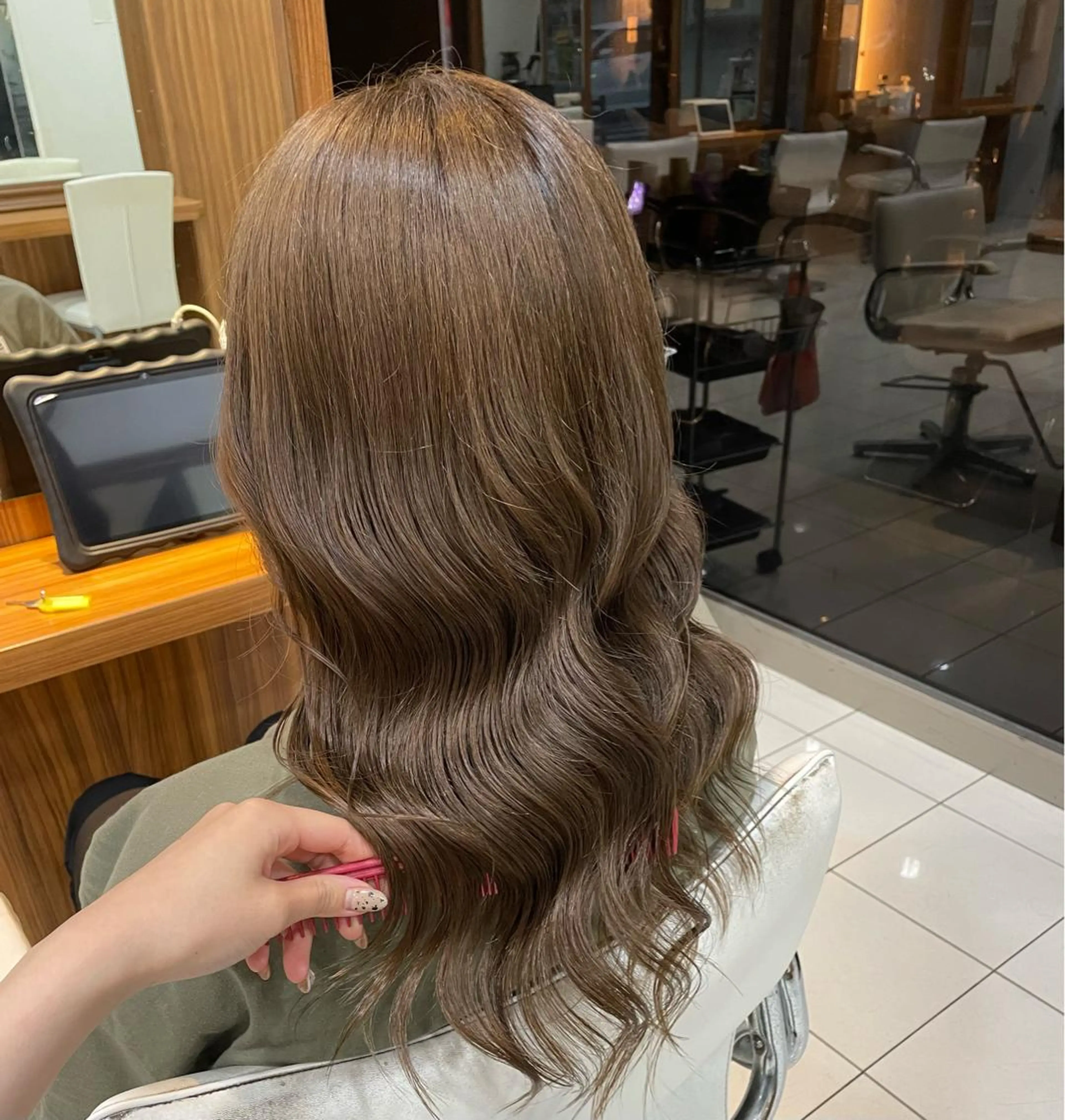 ロング カラー ヘアカラー トリートメント share salon JAM 町田 A-MIX bldg ジャム】所属・🤍🪄韓国風束間 マツパ　ゆうか💜のマツエク・マツパデザイン