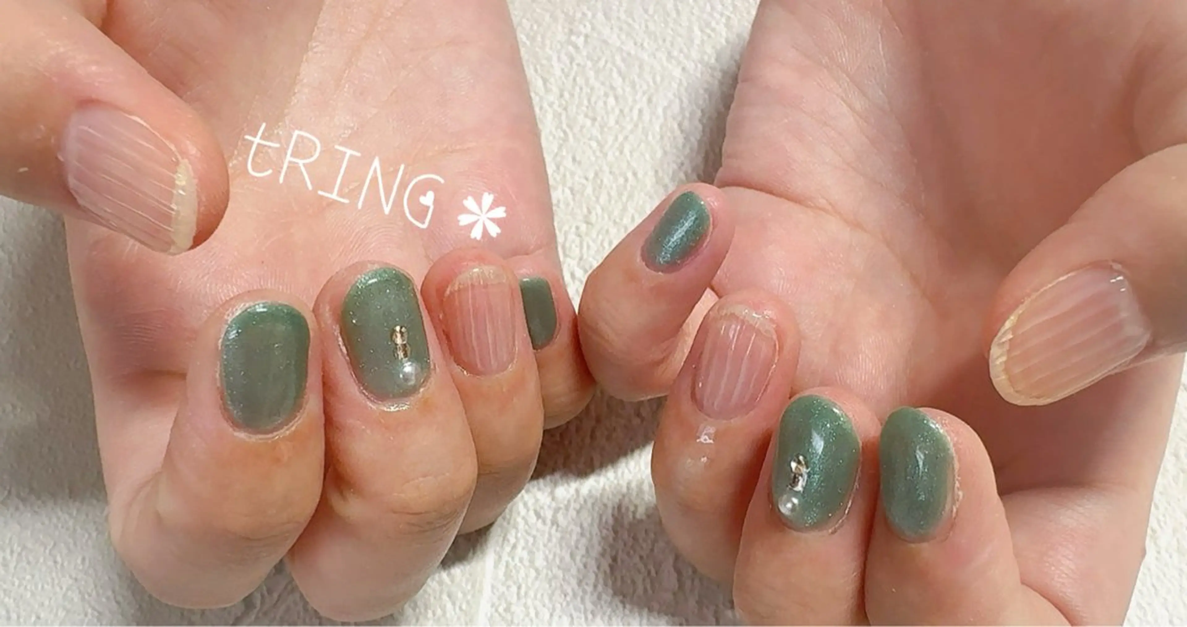 ネイル ハンドネイル tRING＊ しいの木台のネイルデザイン