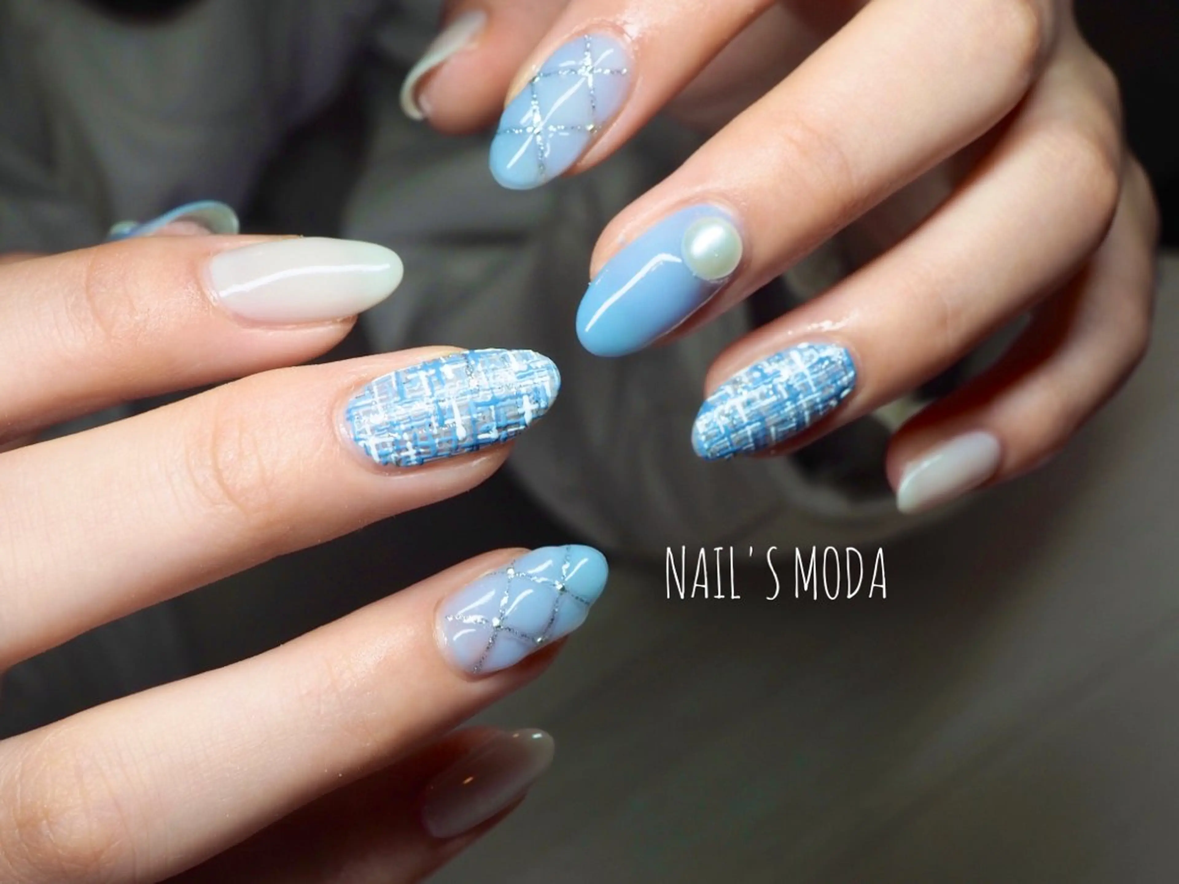 ネイル 水色 NAIL'S MODAのネイルデザイン