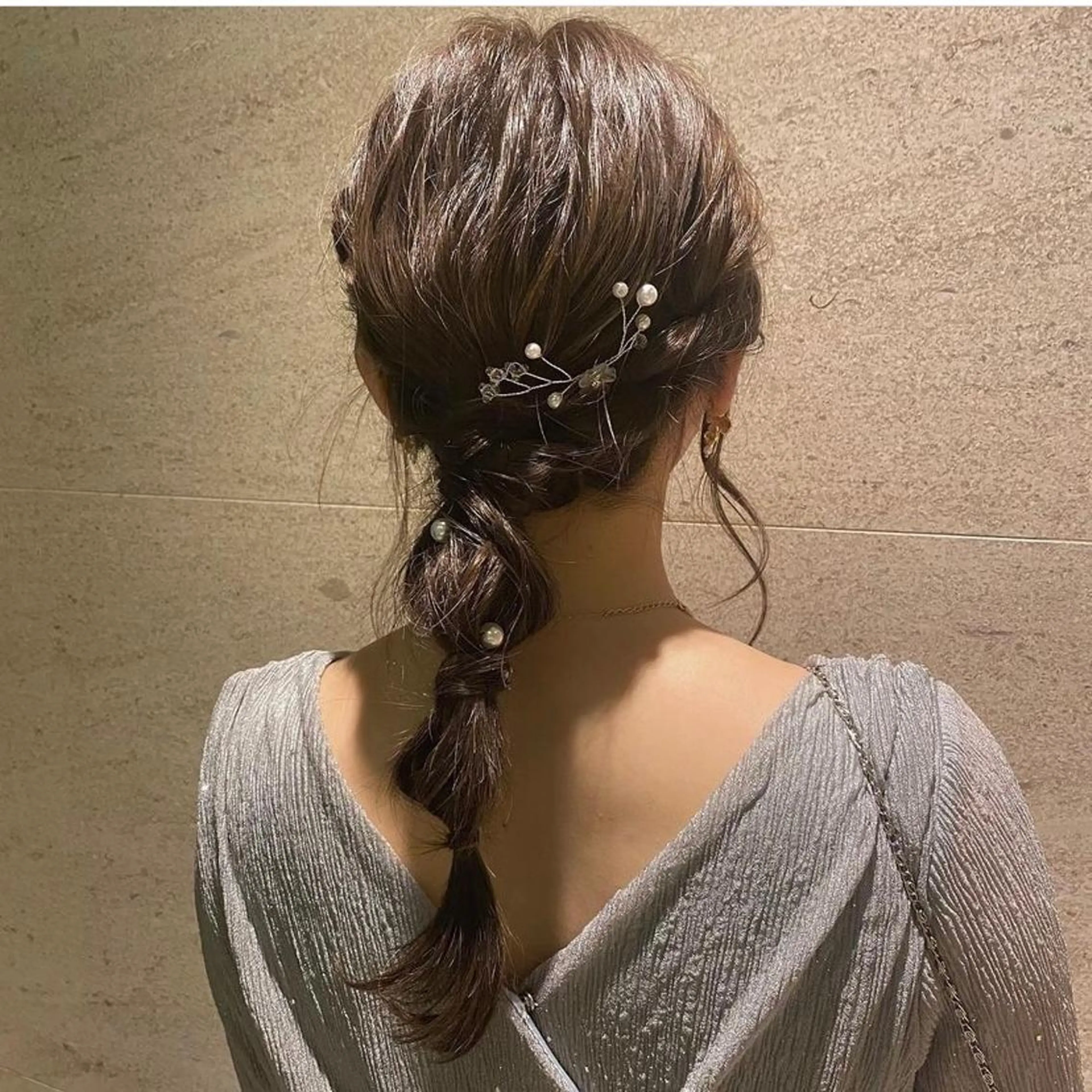 ロング ヘアアレンジ 結婚式・ブライダル デザインカラー/パー マ🦖外岡咲希🦖のヘアスタイル