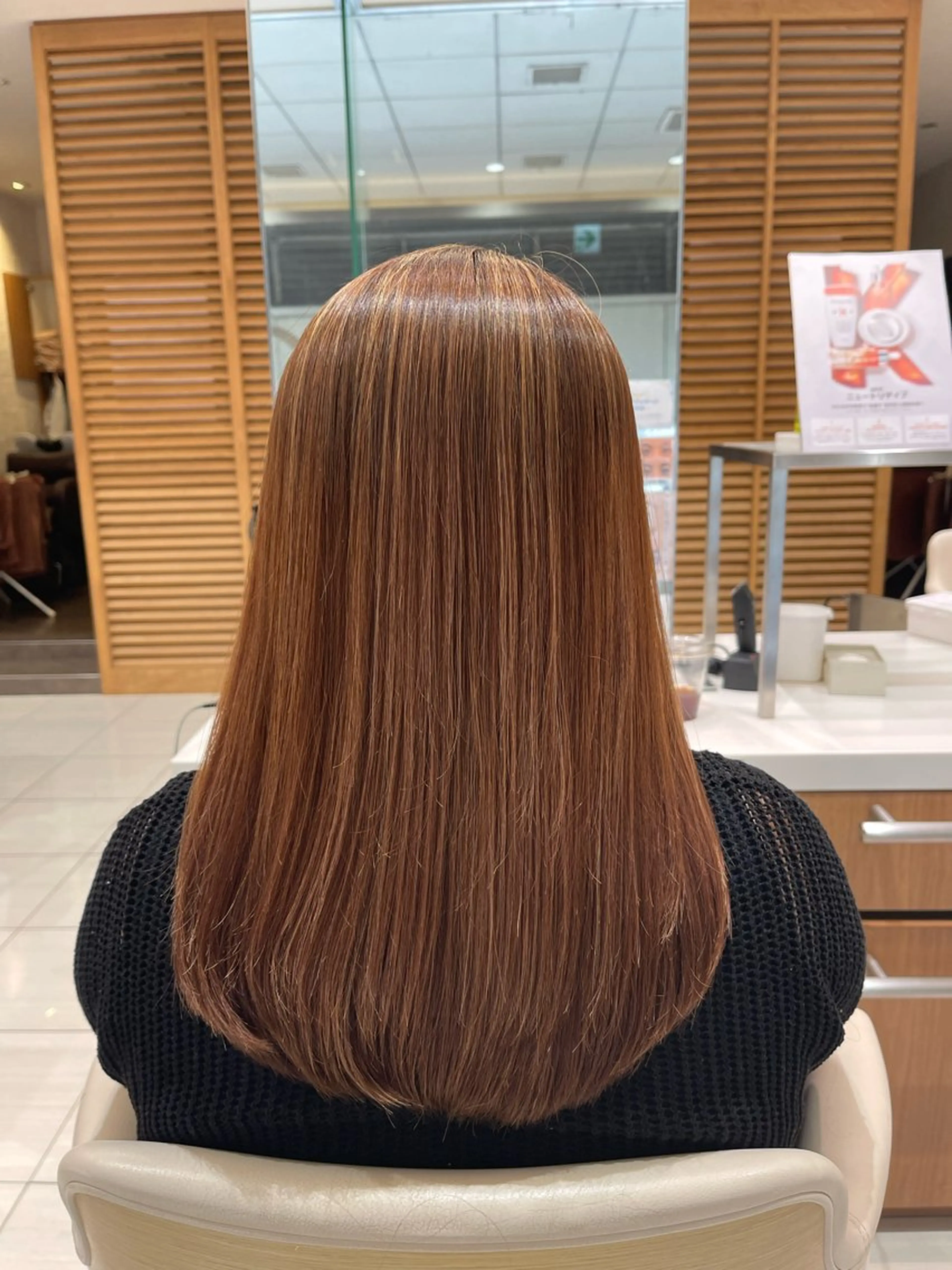 セミロング 髪質改善/縮毛矯正 🧸梅川のヘアスタイル