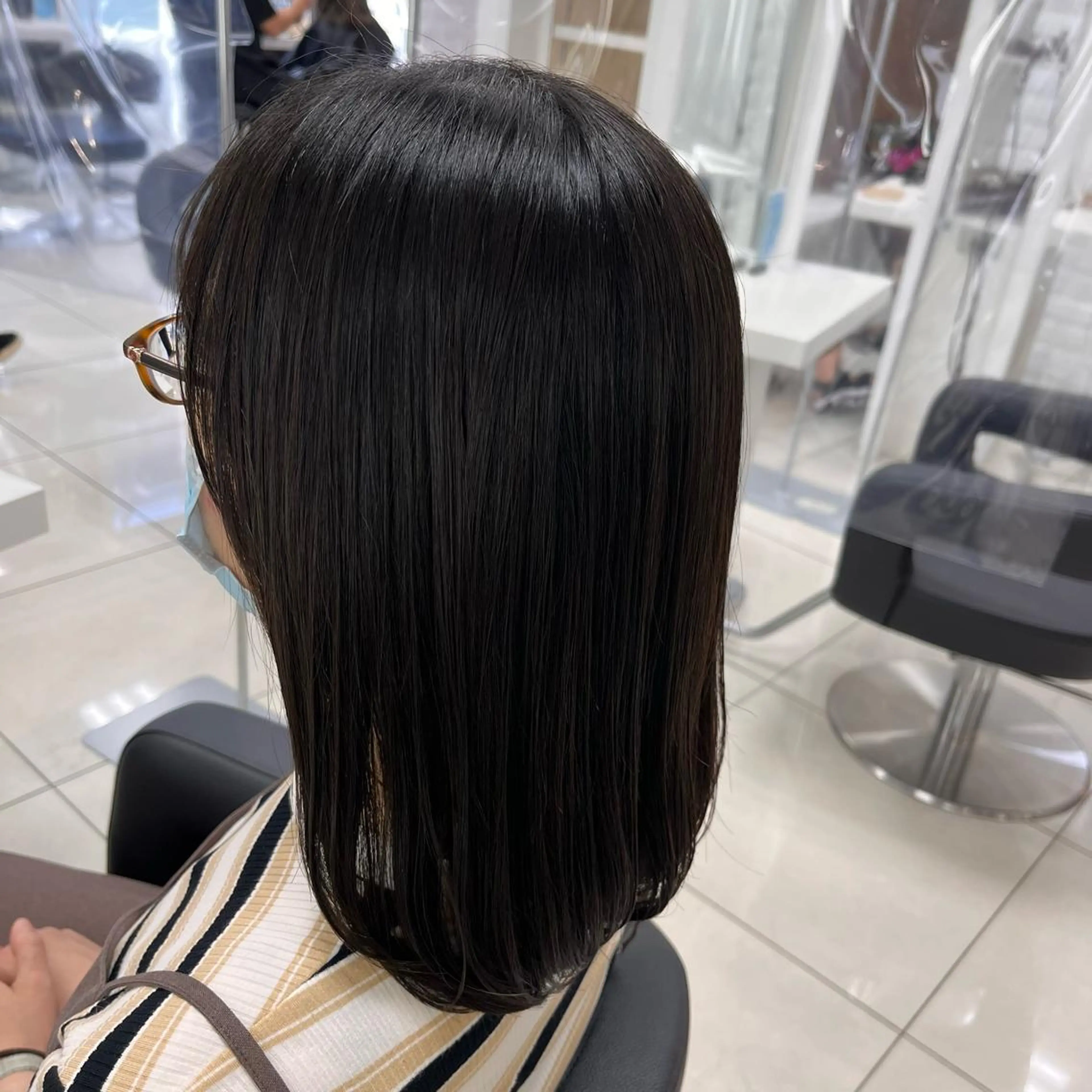 ミディアム カット 【センターパート/ マッシュ】ryokaのヘアスタイル