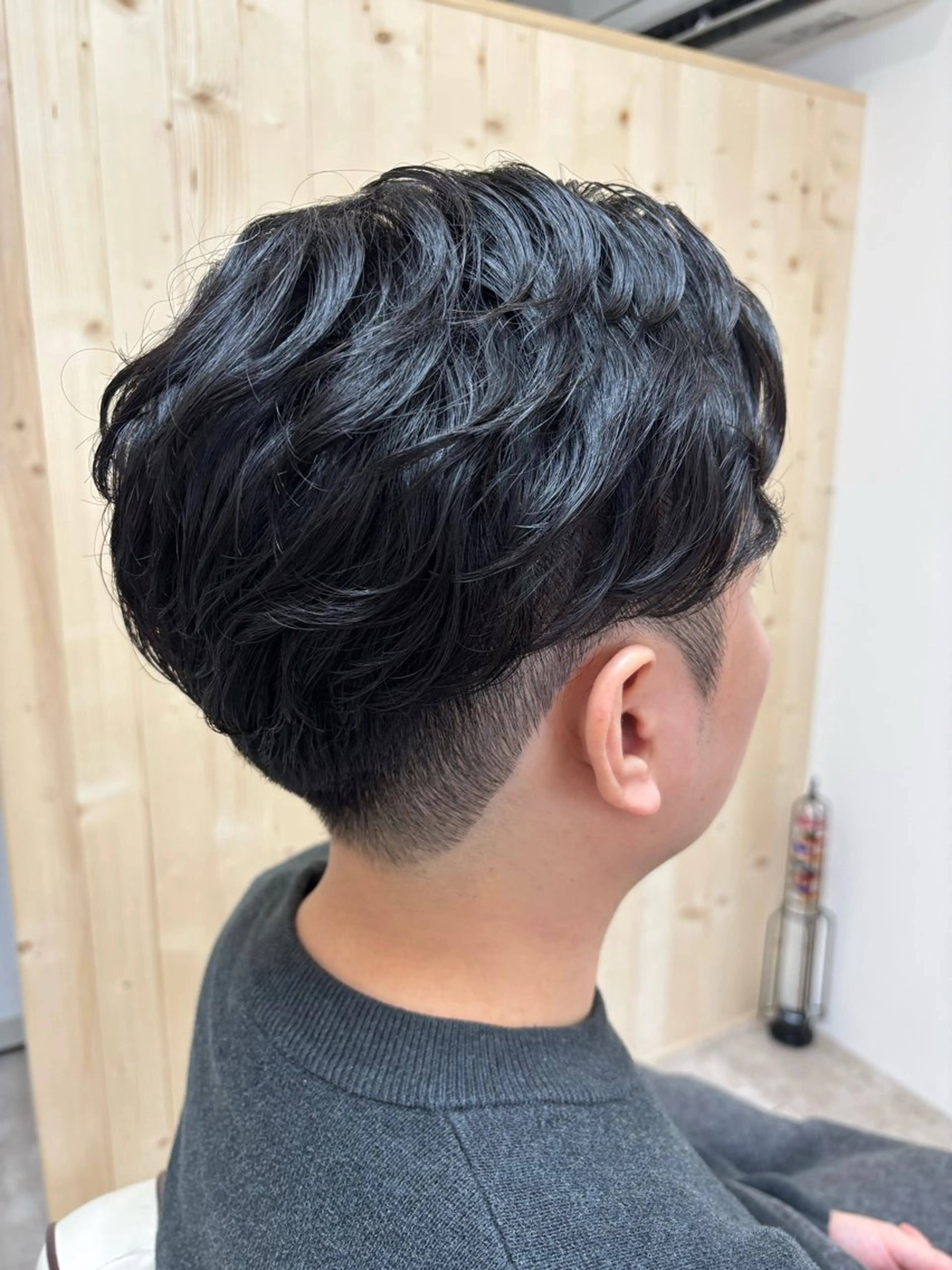 パーマ メンズ センターパート フェザーパーマ メンズパーマ カット パーマ hair salon  Garance所属・akane/大和田 駅/ Garanceのヘアスタイル