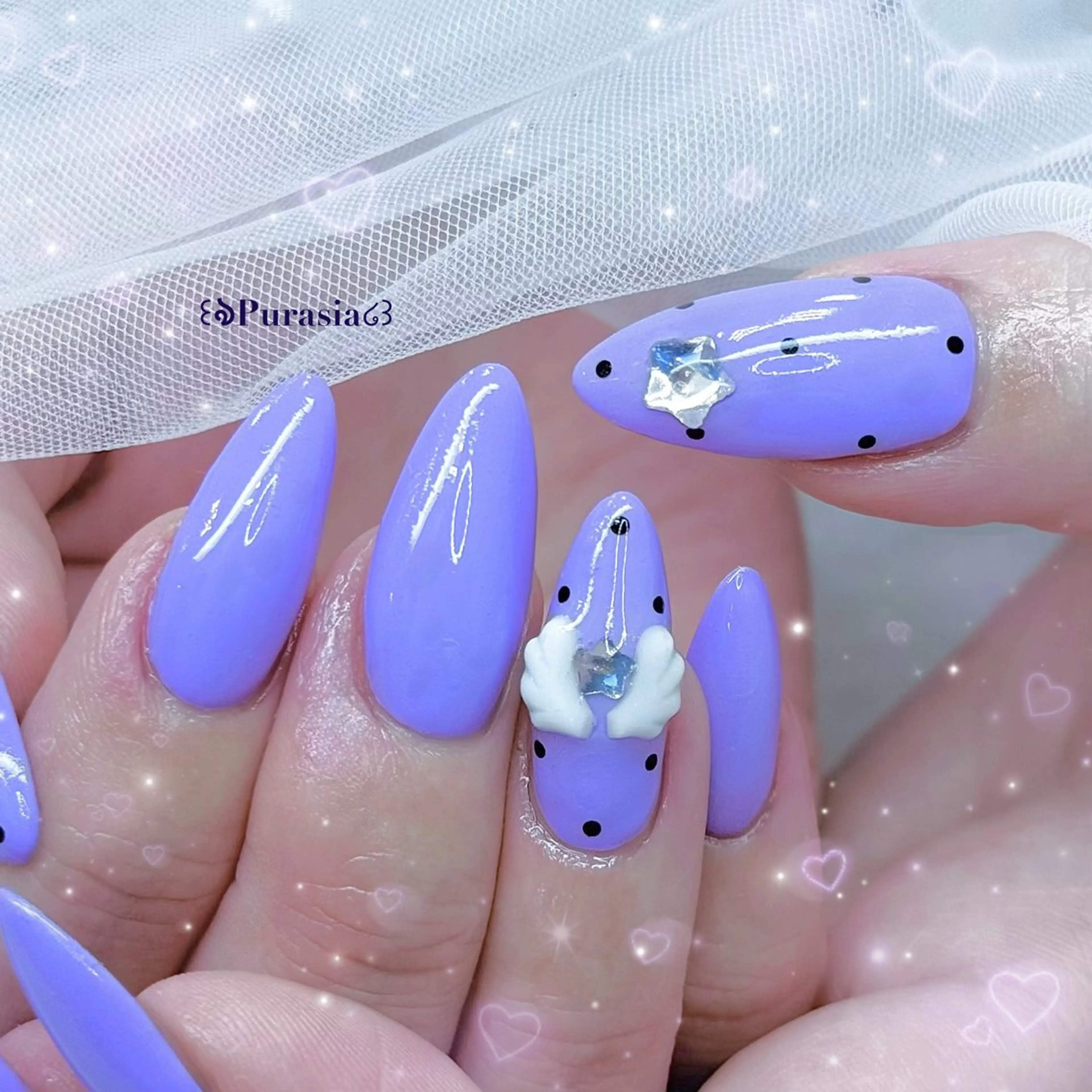 ネイル ハンドネイル Purasia高橋✧ マグ/ワンホン/地雷のネイルデザイン