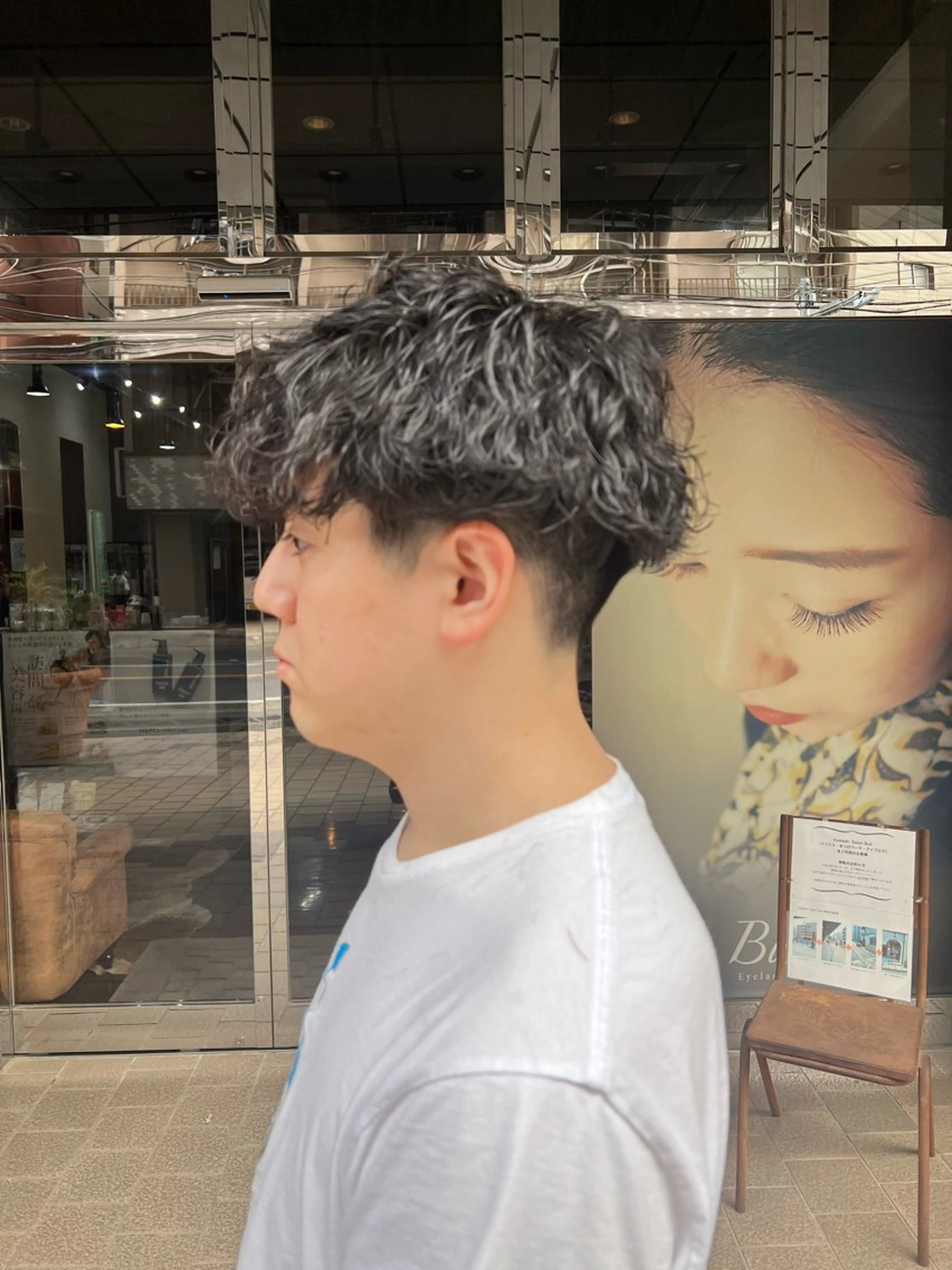 パーマ メンズ マッシュ 波巻きパーマ Men's NAM 八角のヘアスタイル