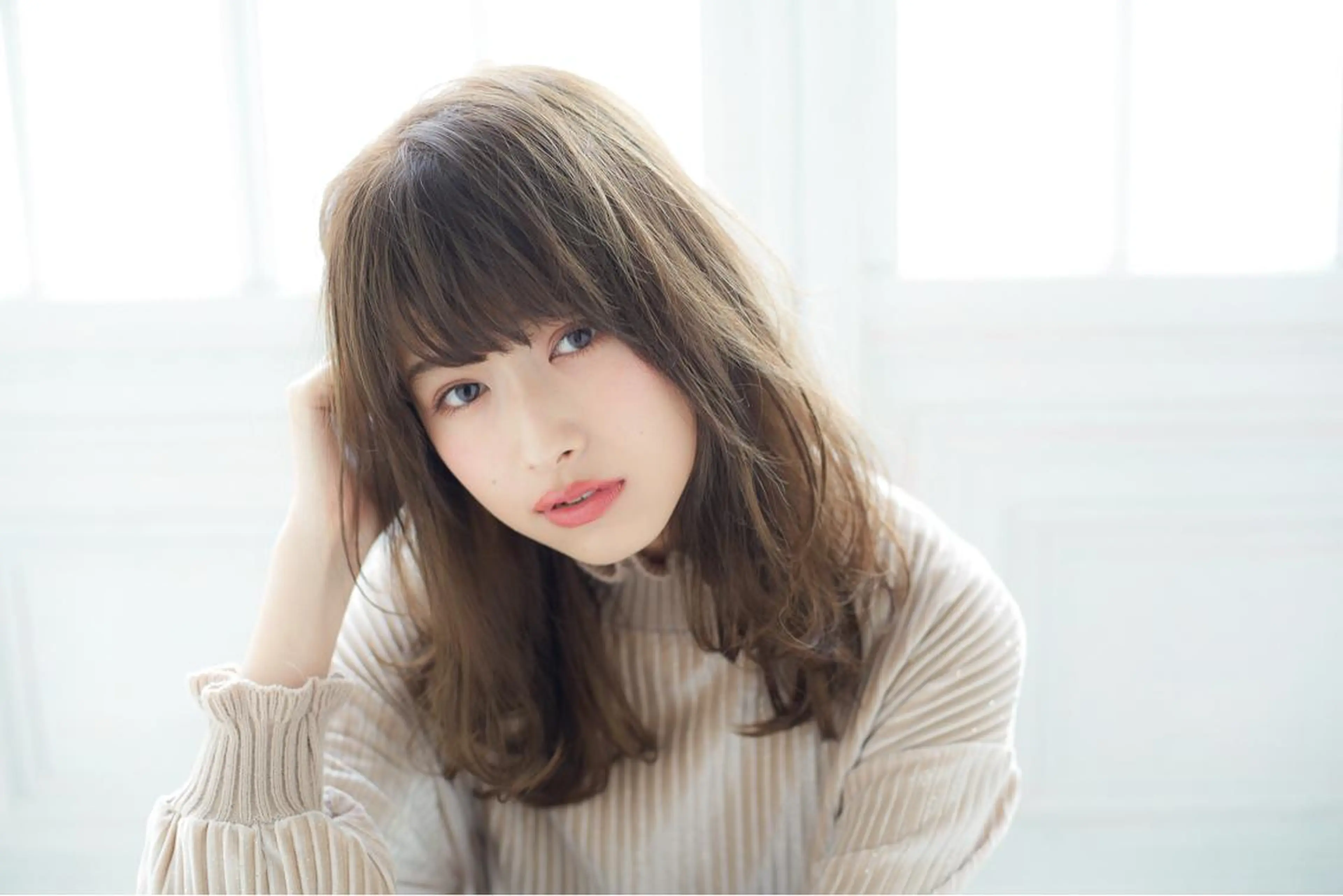 カット＋イルミナカラー＋モイスチャートリートメント　ベージュの写真