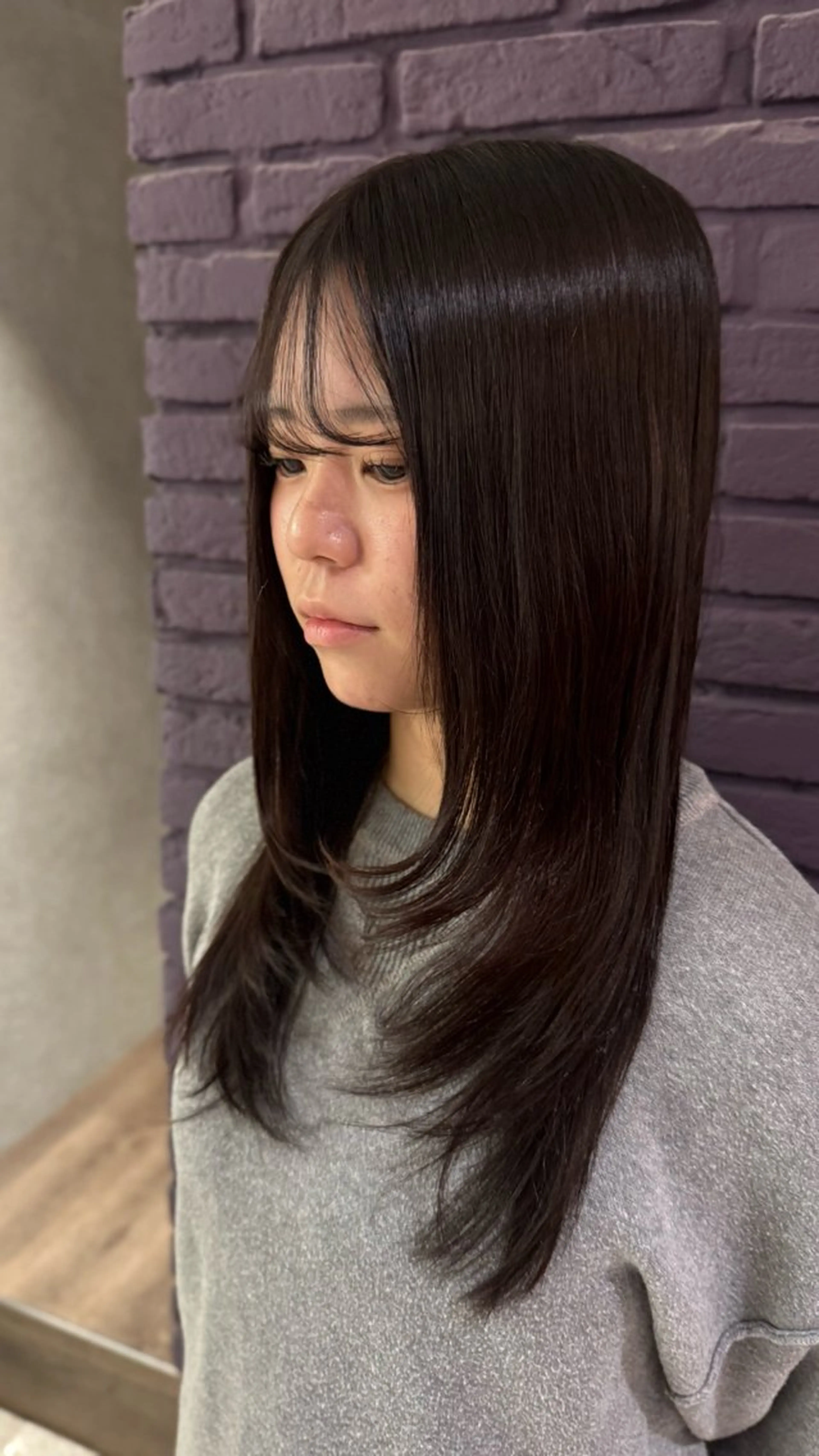 ミディアム カット ヘアカラー lafith 颯馬/ 難波/美髪/韓国風のヘアスタイル