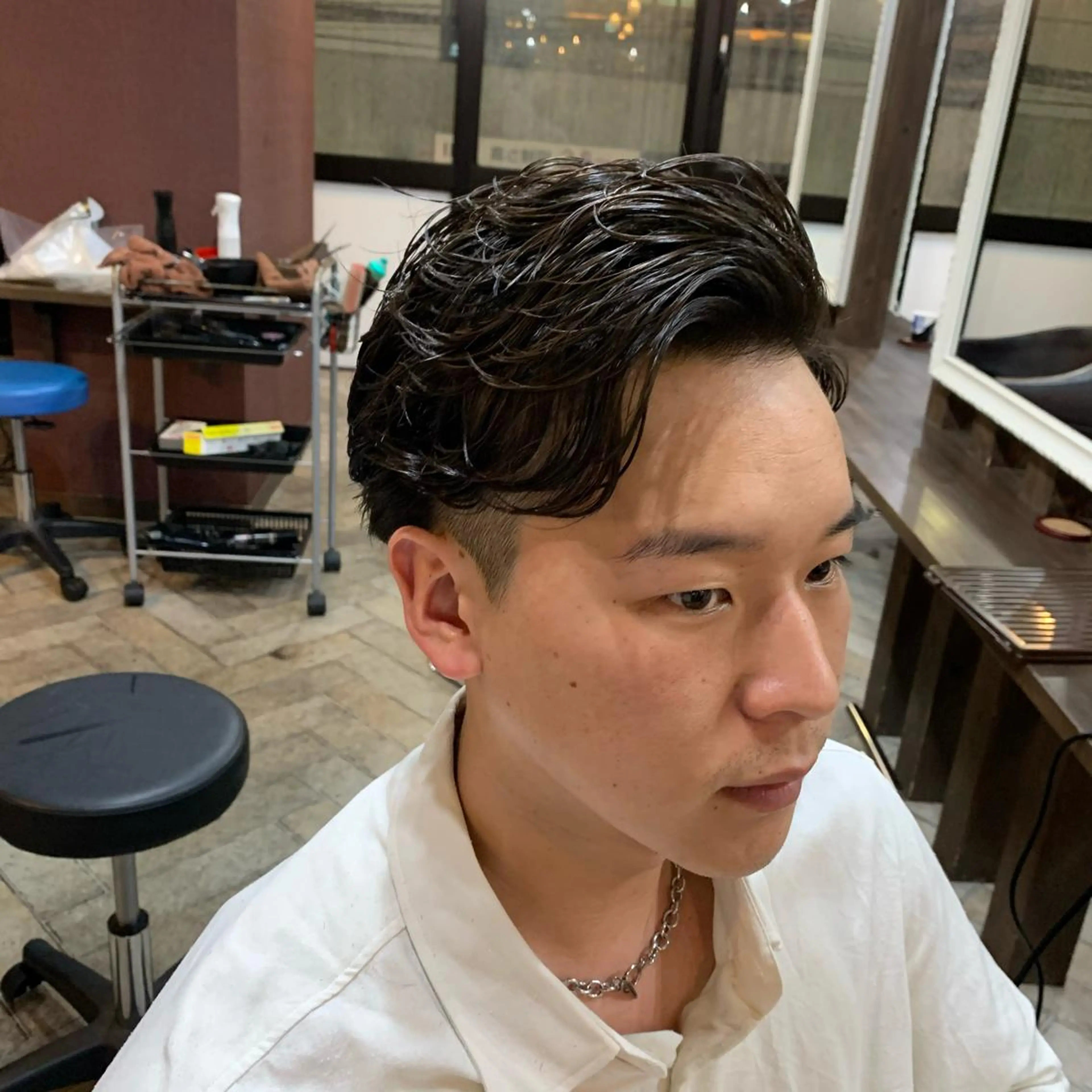 メンズ オールバック メンズパーマ カット パーマ トリートメント ヘアセット Men's salon ANSWER所属・メンズサロン ANSWERのヘアスタイル