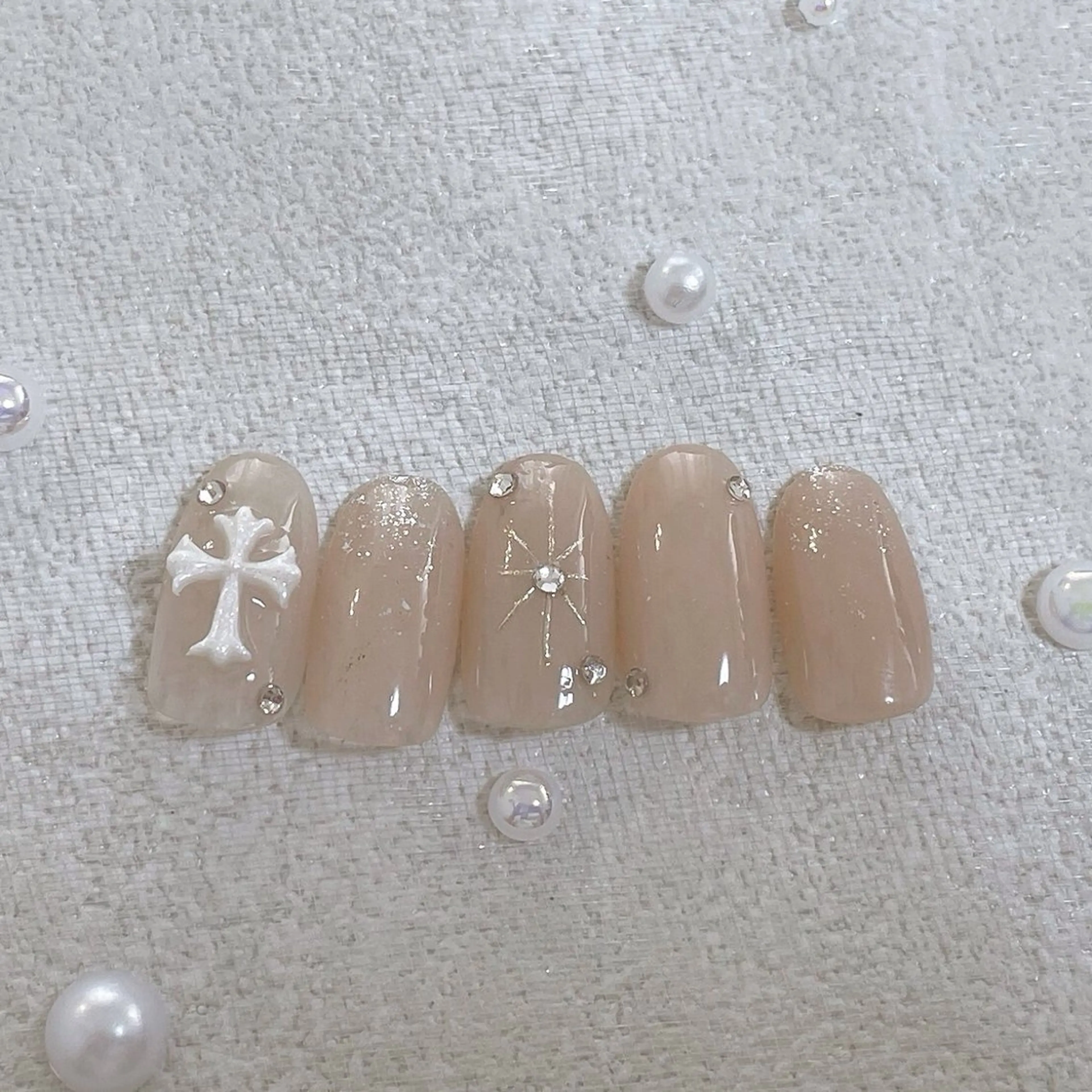 ネイル オーロラネイル フットネイル フレンチネイル ジェルネイル マグネットネイル ハンドネイル kiki nail 二子玉川のネイルデザイン