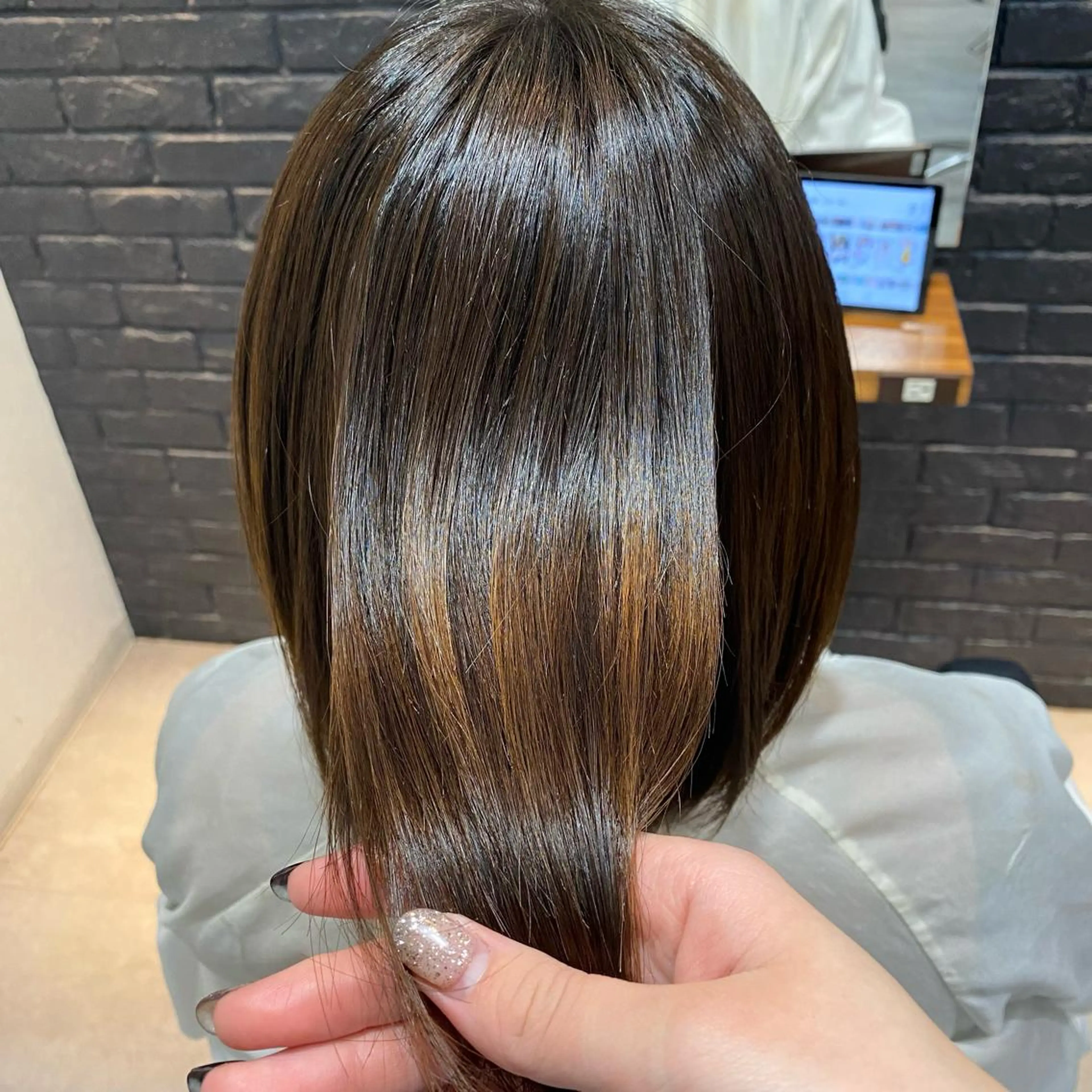 ミディアム 縮毛矯正 Slap Dash 【スラップ ダッシュ】所属・髪質改善カラー 🧸かりん🎀‪のヘアスタイル