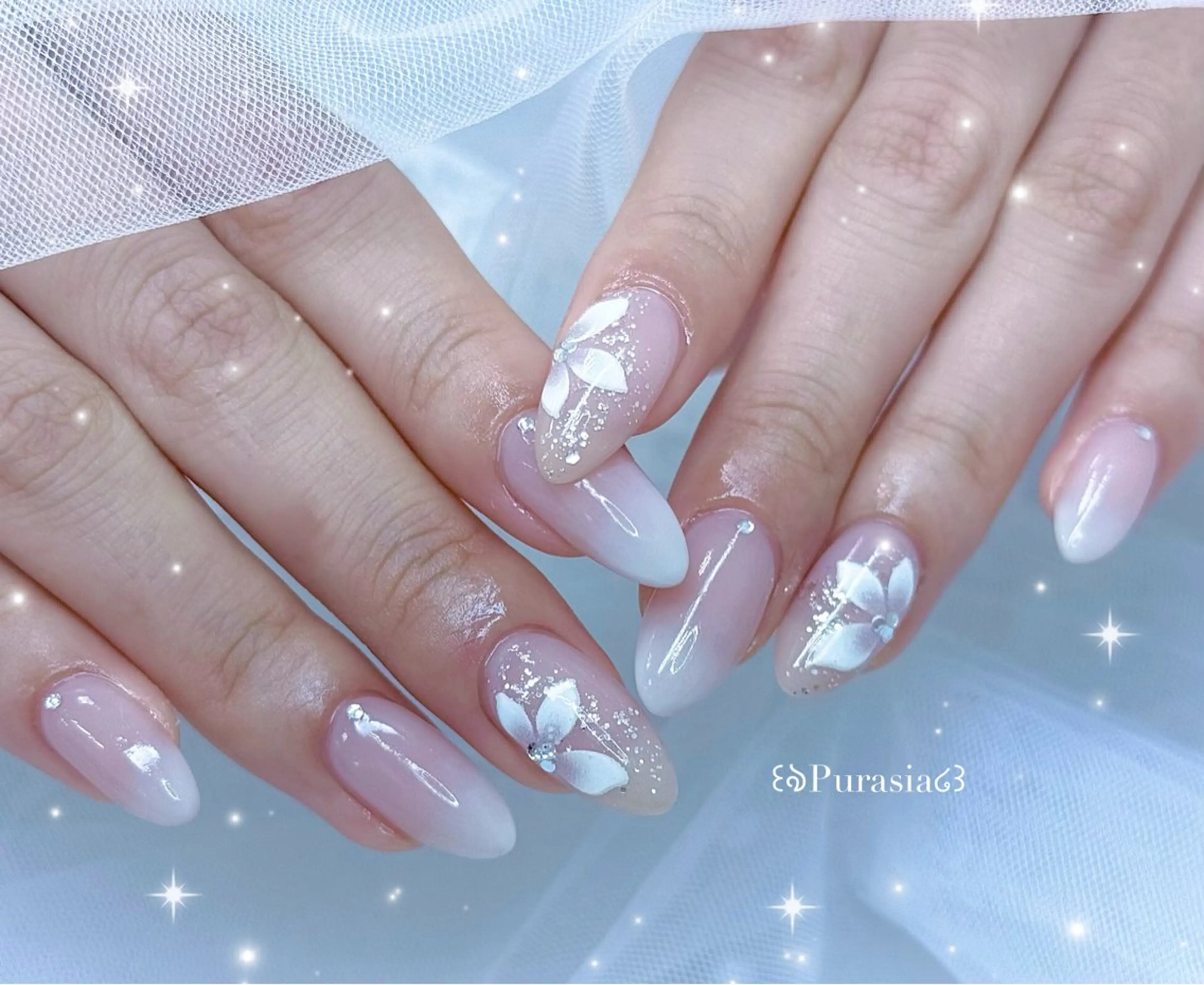 ネイル ハンドネイル Purasia高橋✧ マグ/ワンホン/地雷のネイルデザイン