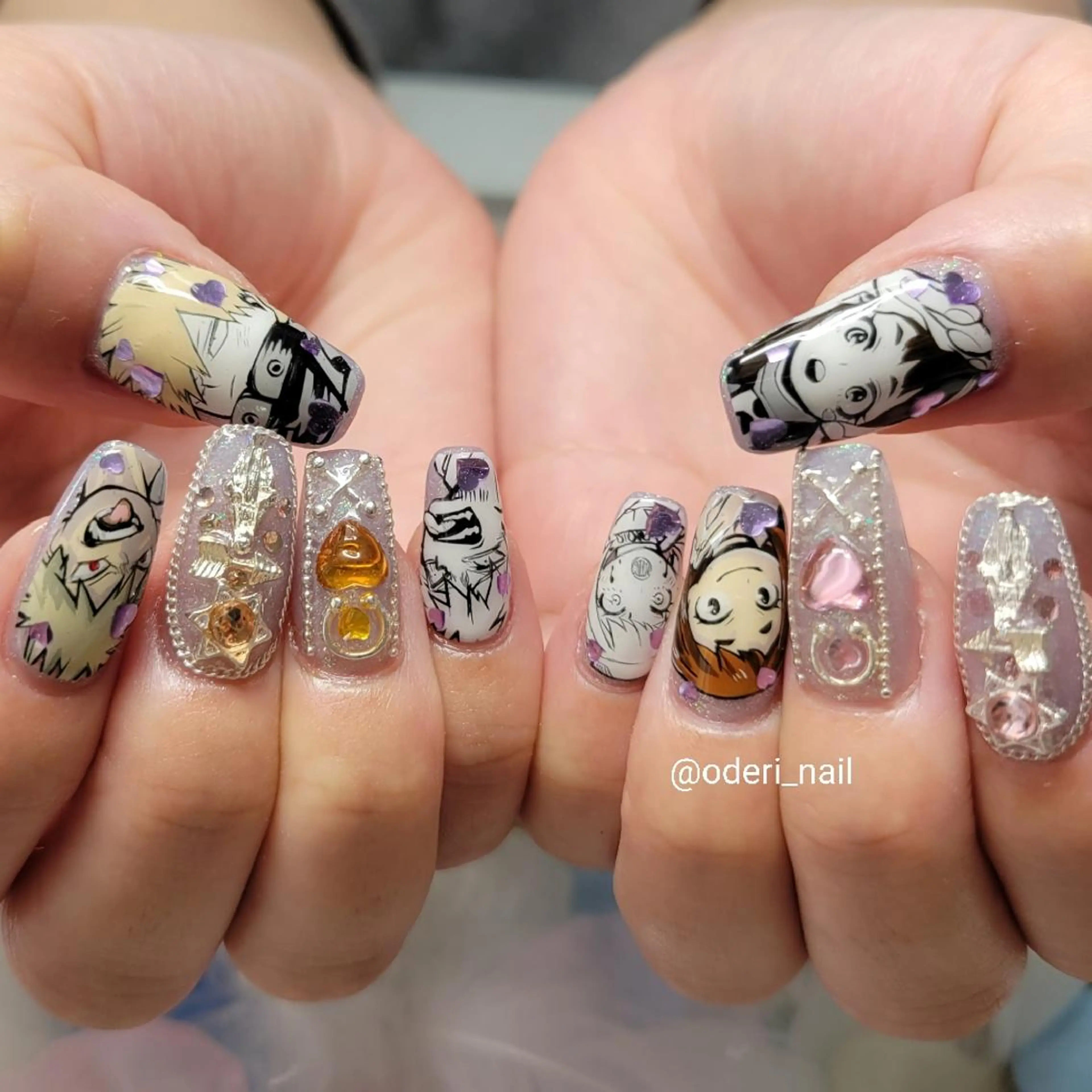 ネイル アートネイル ジェルネイル おで@ oderi_nailのネイルデザイン