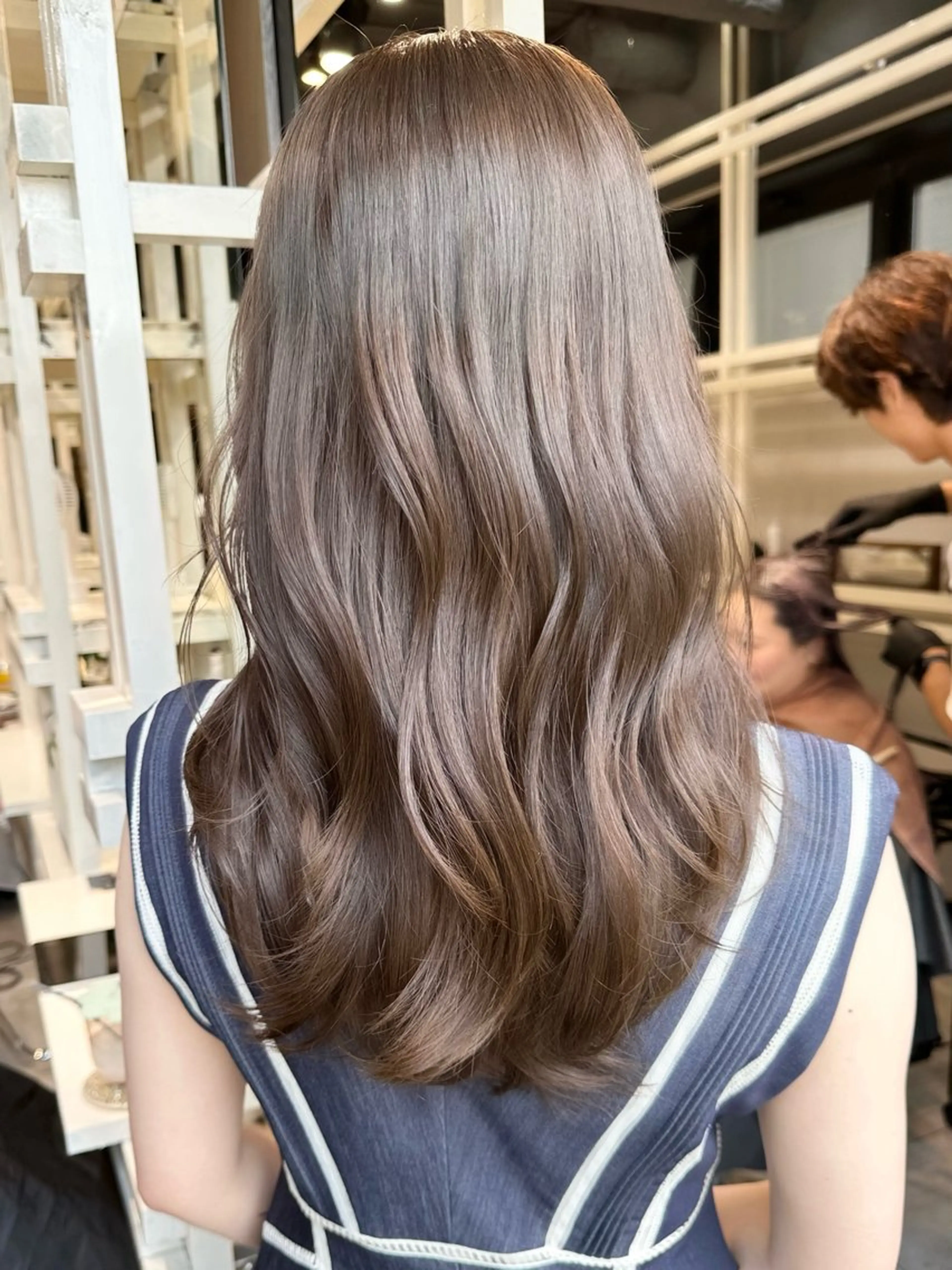 セミロング カット ヘアカラー トリートメント ✨透明感カラー 恵比寿HAYATO✨のヘアスタイル