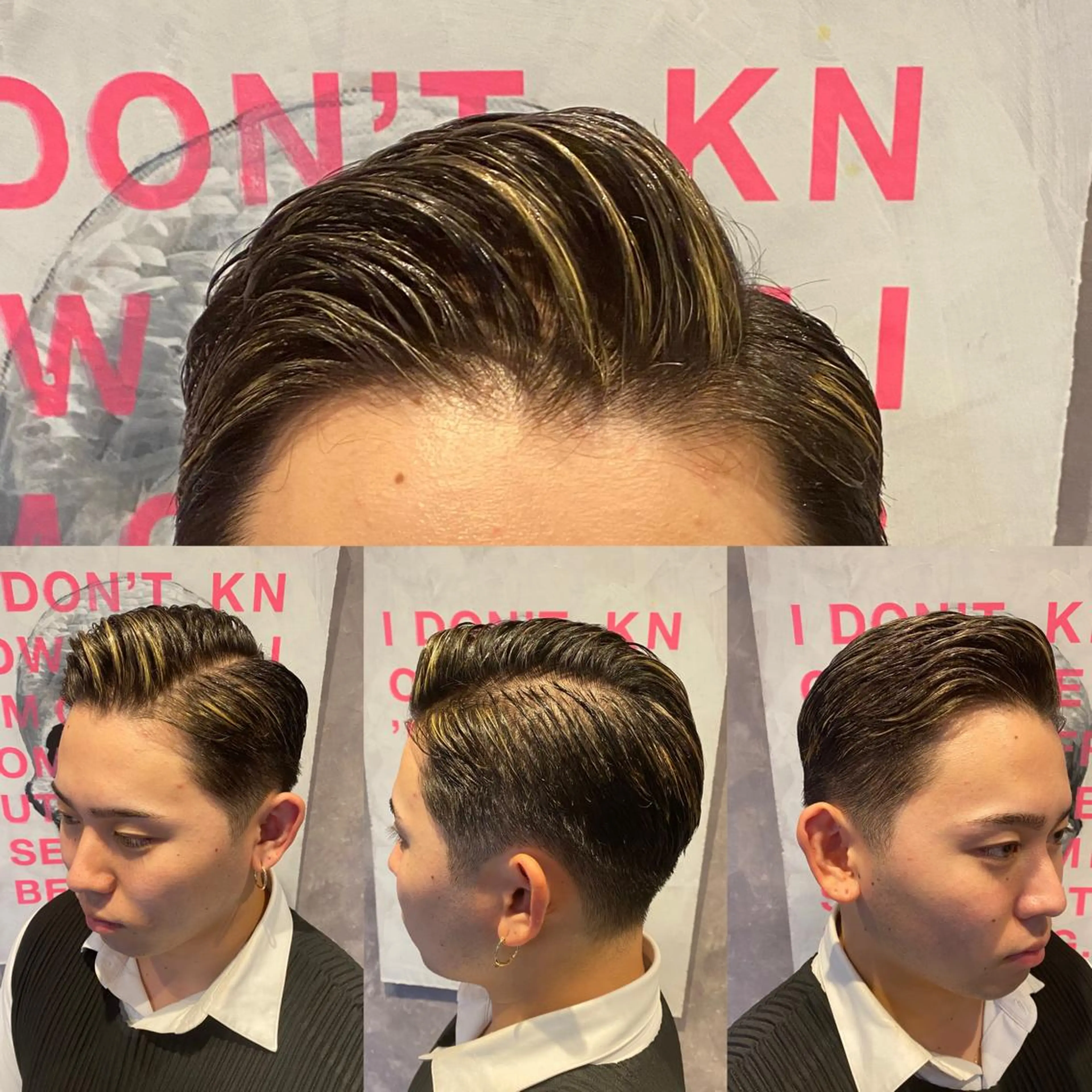 ショート ヘアアレンジ メンズ フェードカット マッシュ メンズショート 刈り上げ ショートヘア カット 目黒六 MEGURO BARBERSHOP6PPONGI所属・【メンズ限定】 旭岡亘哉のヘアスタイル