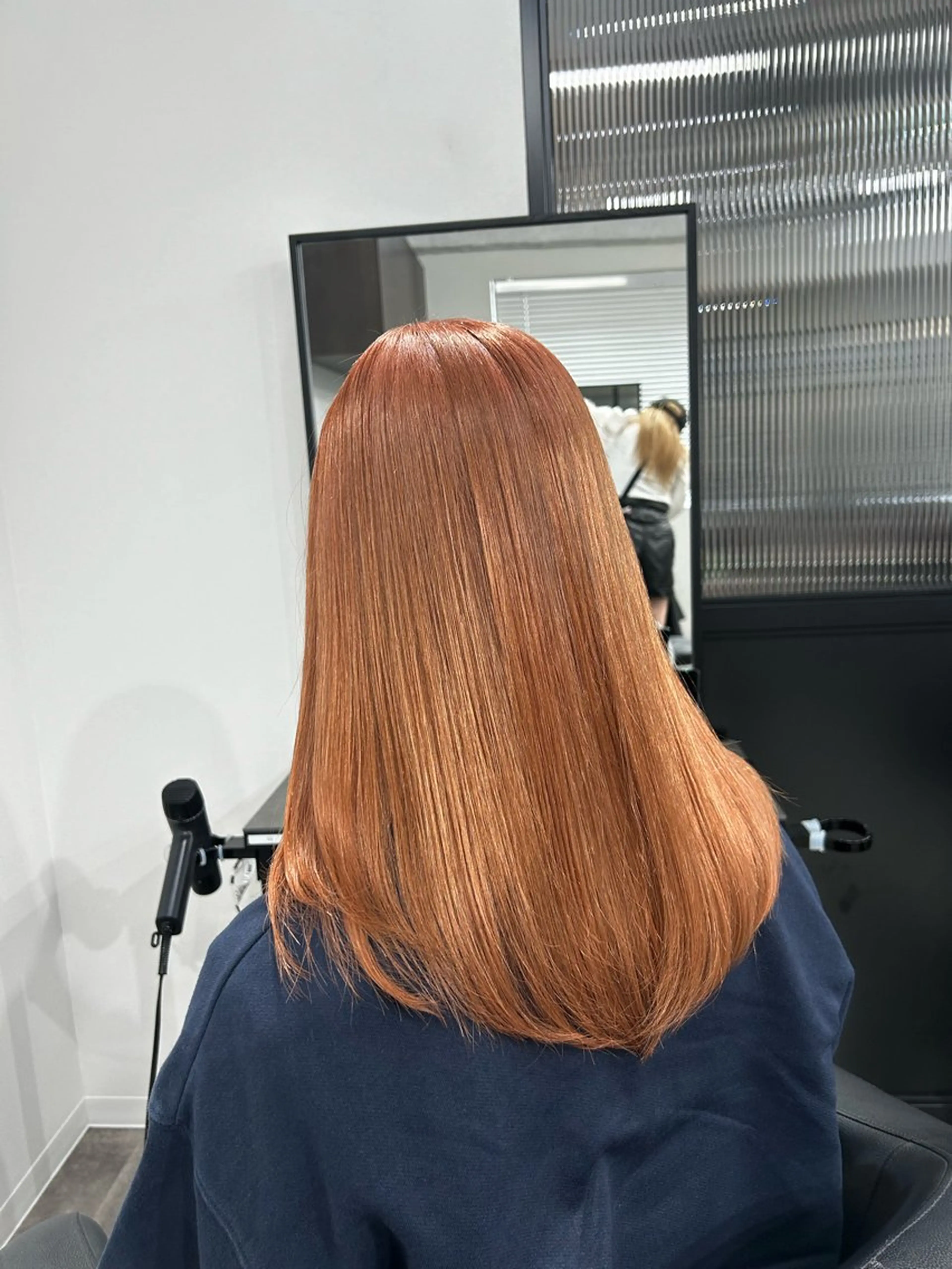 ロング カラー ヘアアレンジ メンズ キッズ ヘアカラー トリートメント ブリーチなしカラー/ ブラウン/レイヤーのヘアスタイル