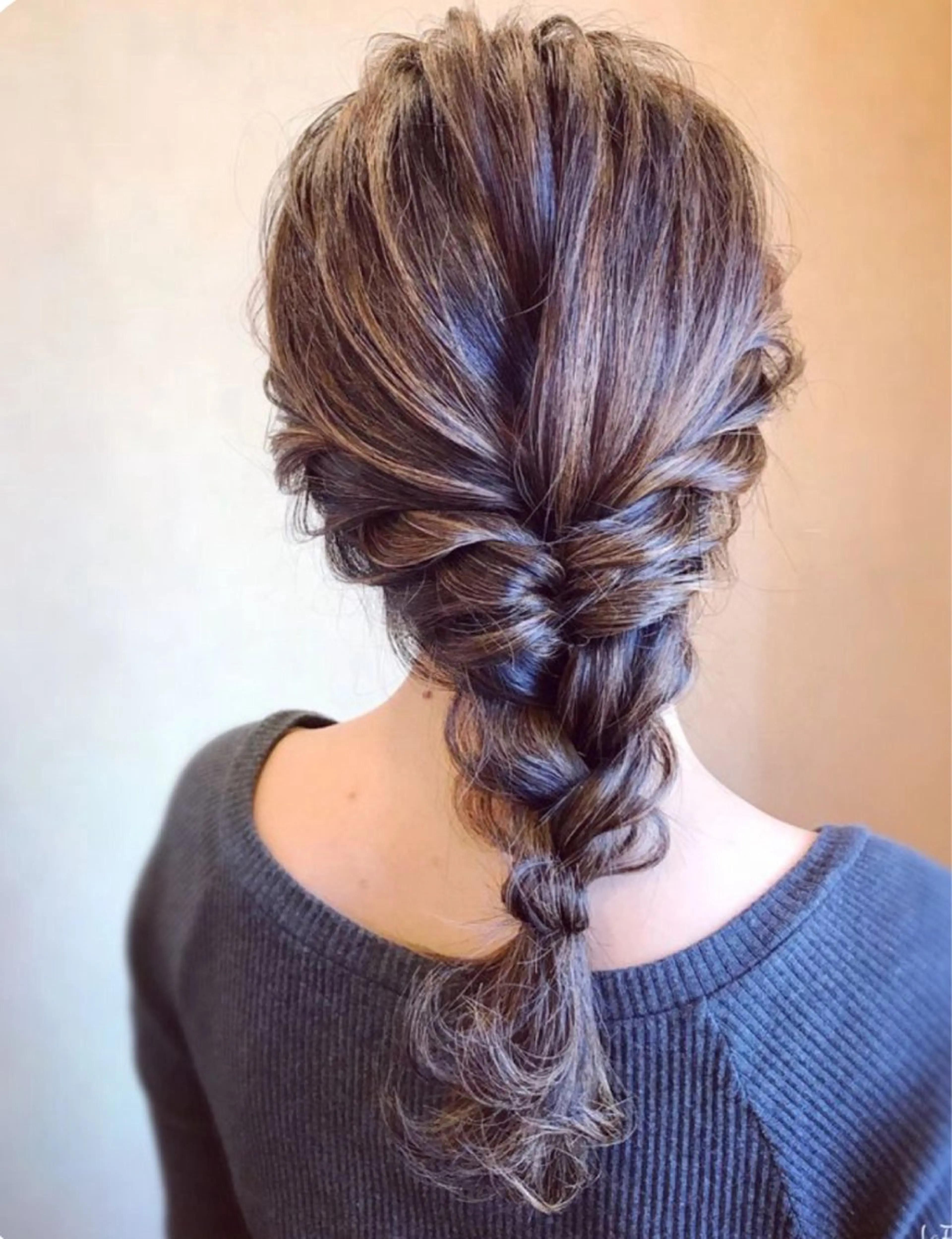 編みおろしヘアアレンジ🎀の写真