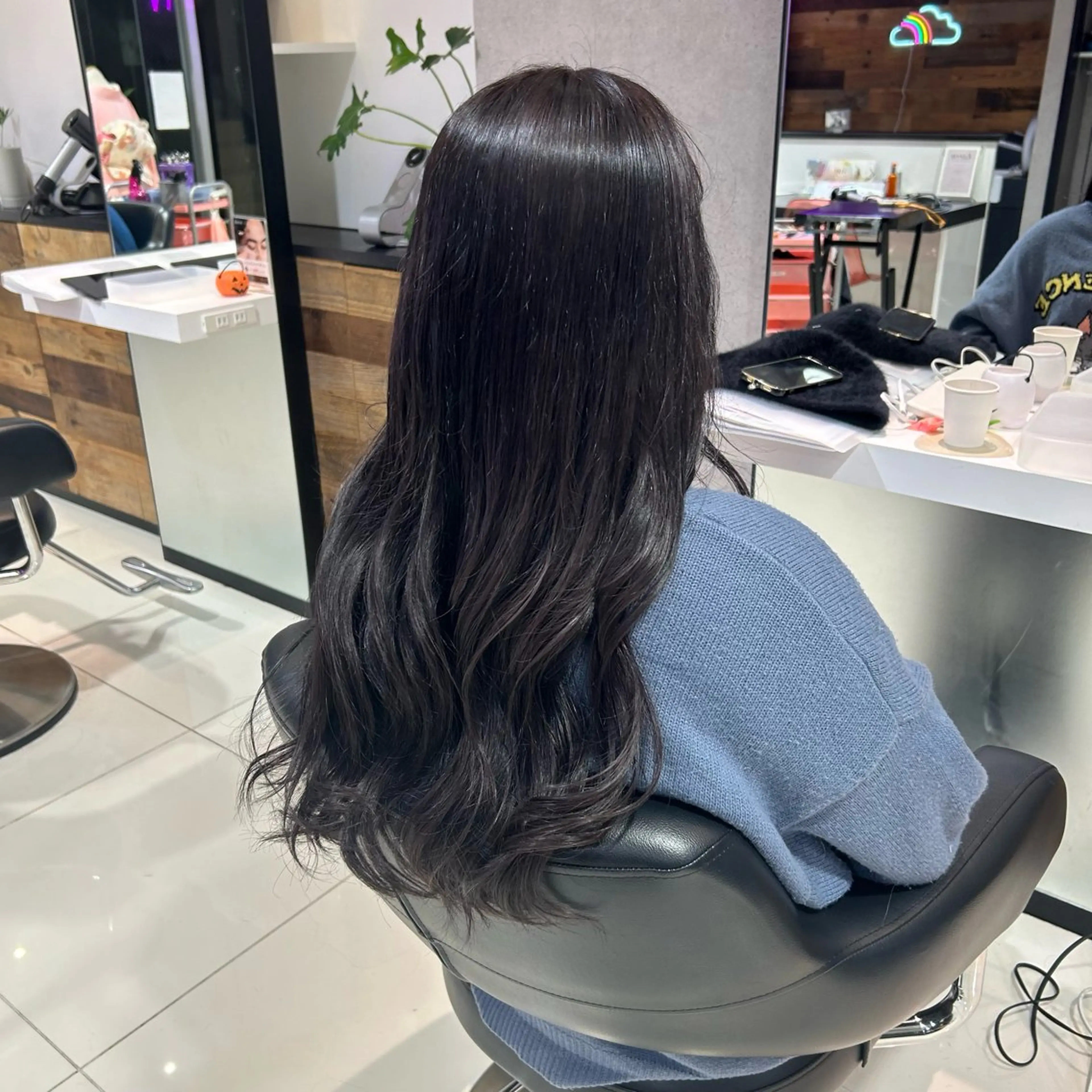 ロング カラー ヘアカラー ちさと/メンズ ショート/縮毛矯正のヘアスタイル