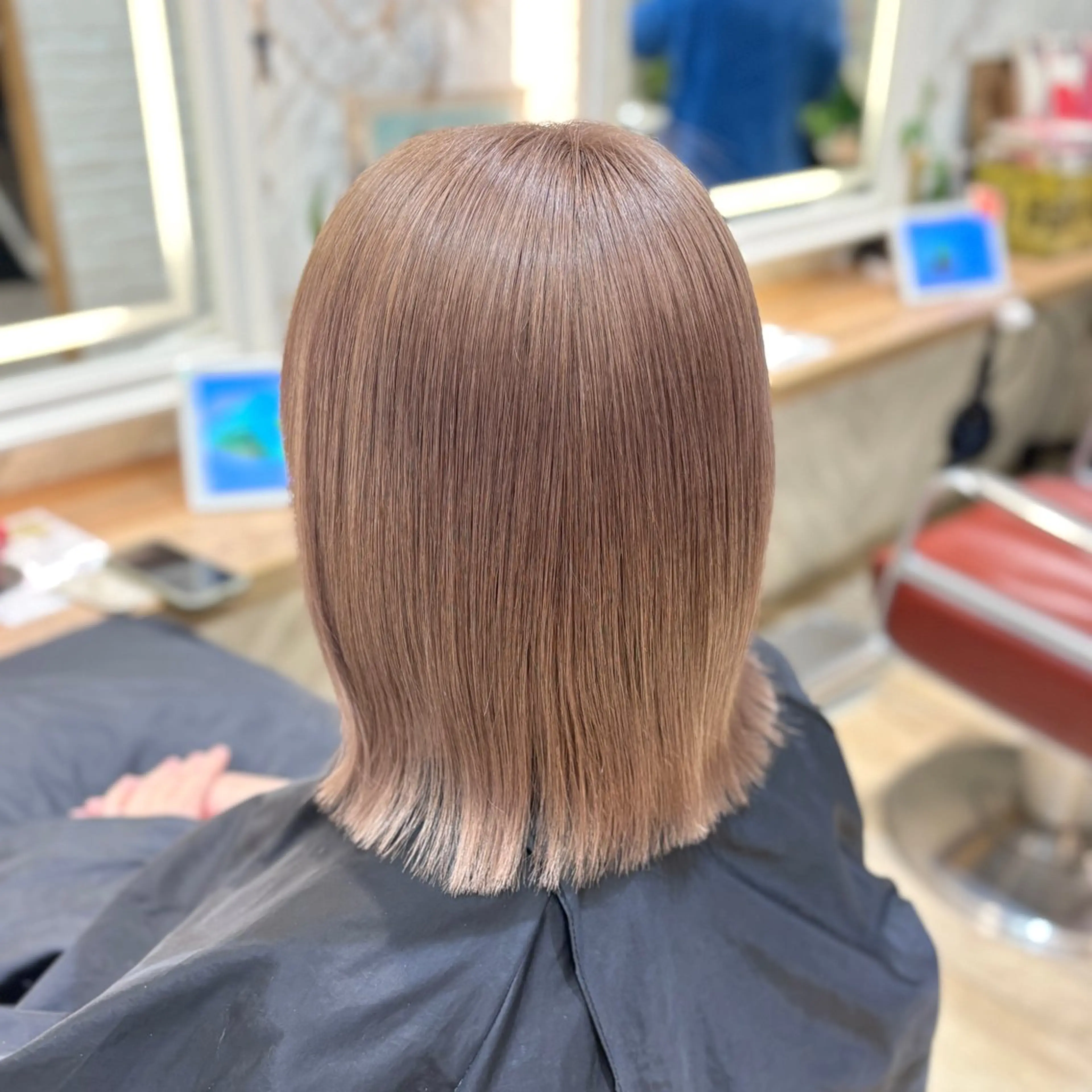 ミディアム カラー ヘアカラー 韓国レイヤー 暖色カラー/さくらのヘアスタイル