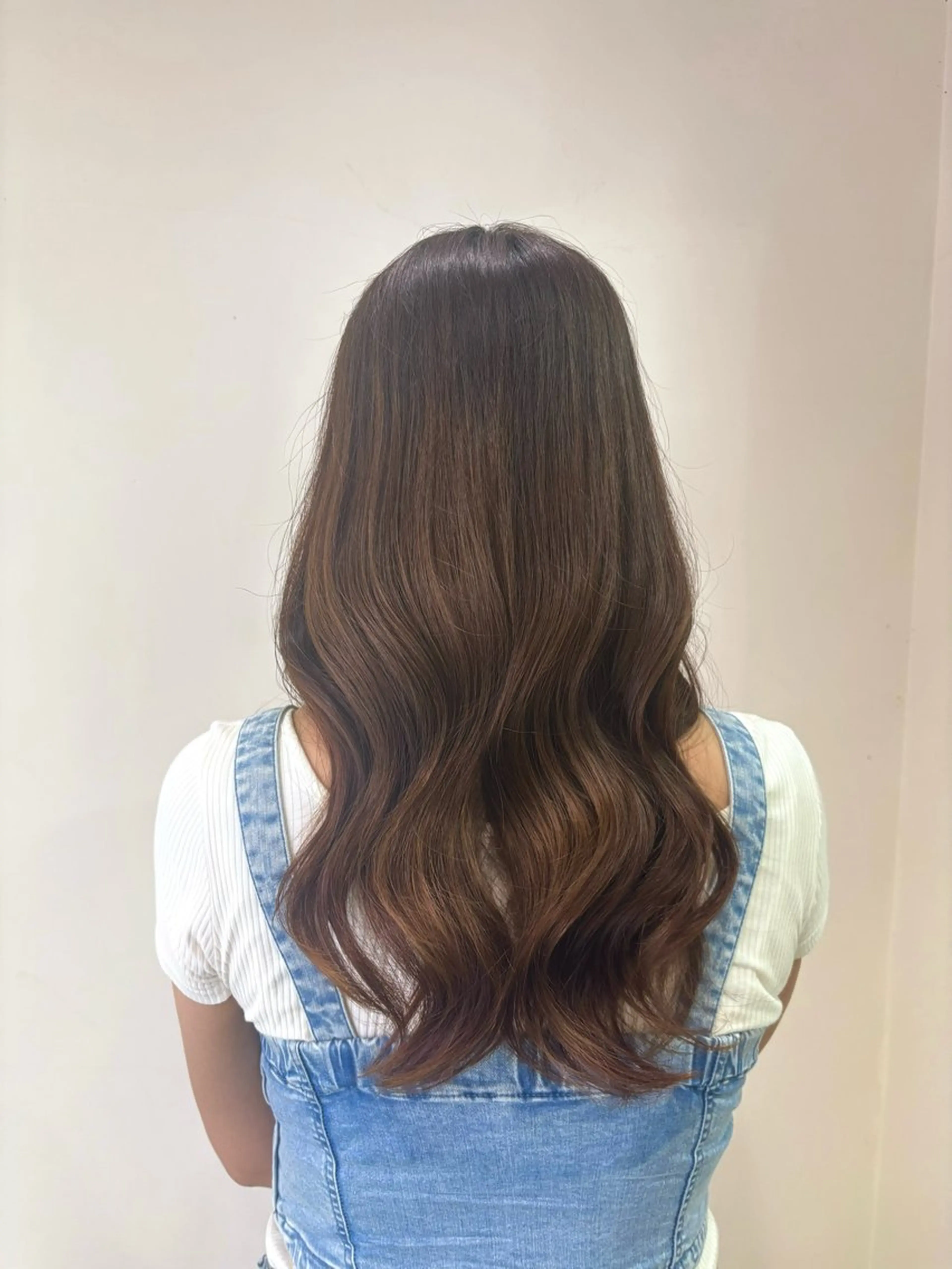 ロング カラー ヘアカラー 縮毛矯正 トリートメント 韓国風カラー/ 縮毛矯正/まい🪐‪のヘアスタイル