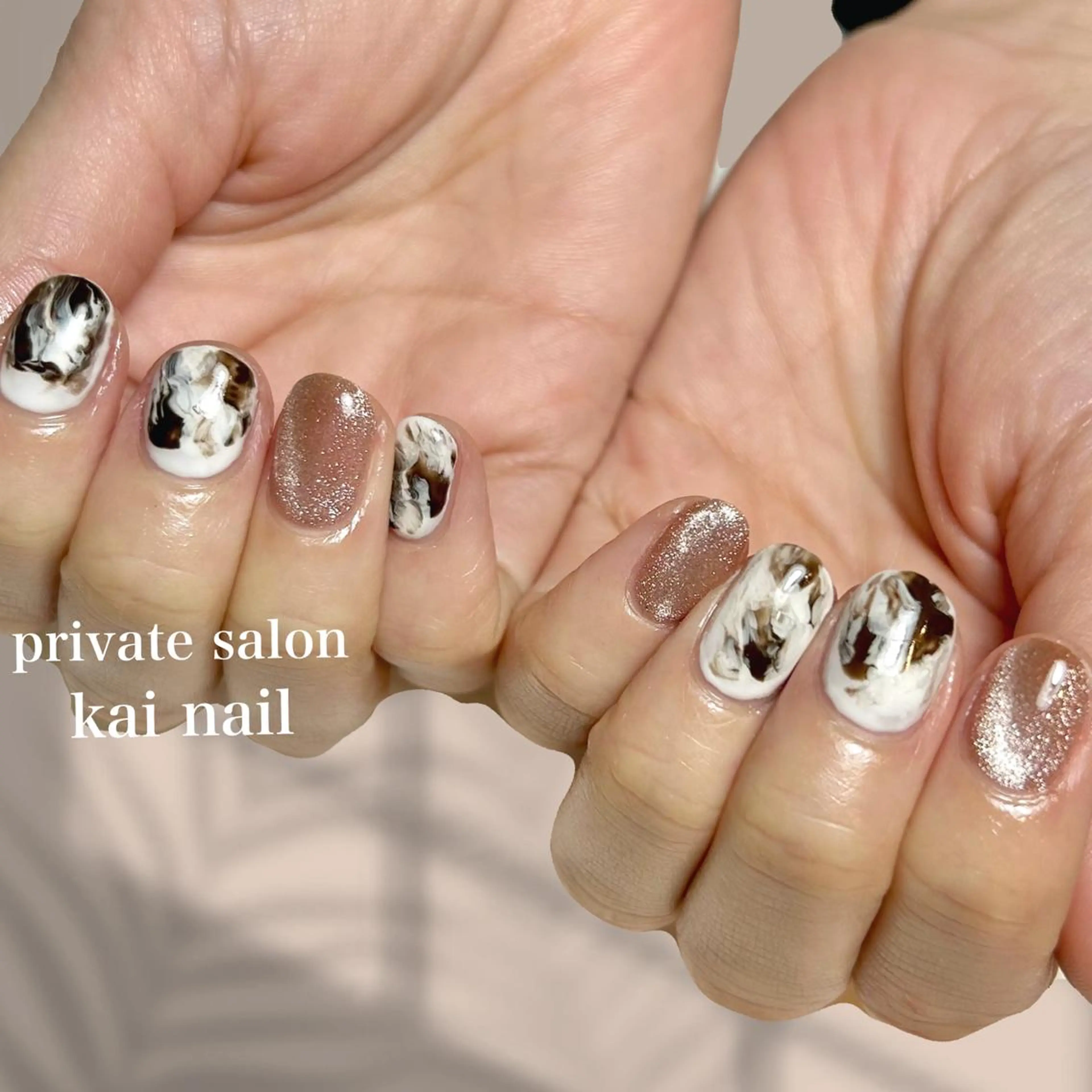 ネイル ニュアンスネイル ハンドネイル Kai  nail Mayukoのネイルデザイン