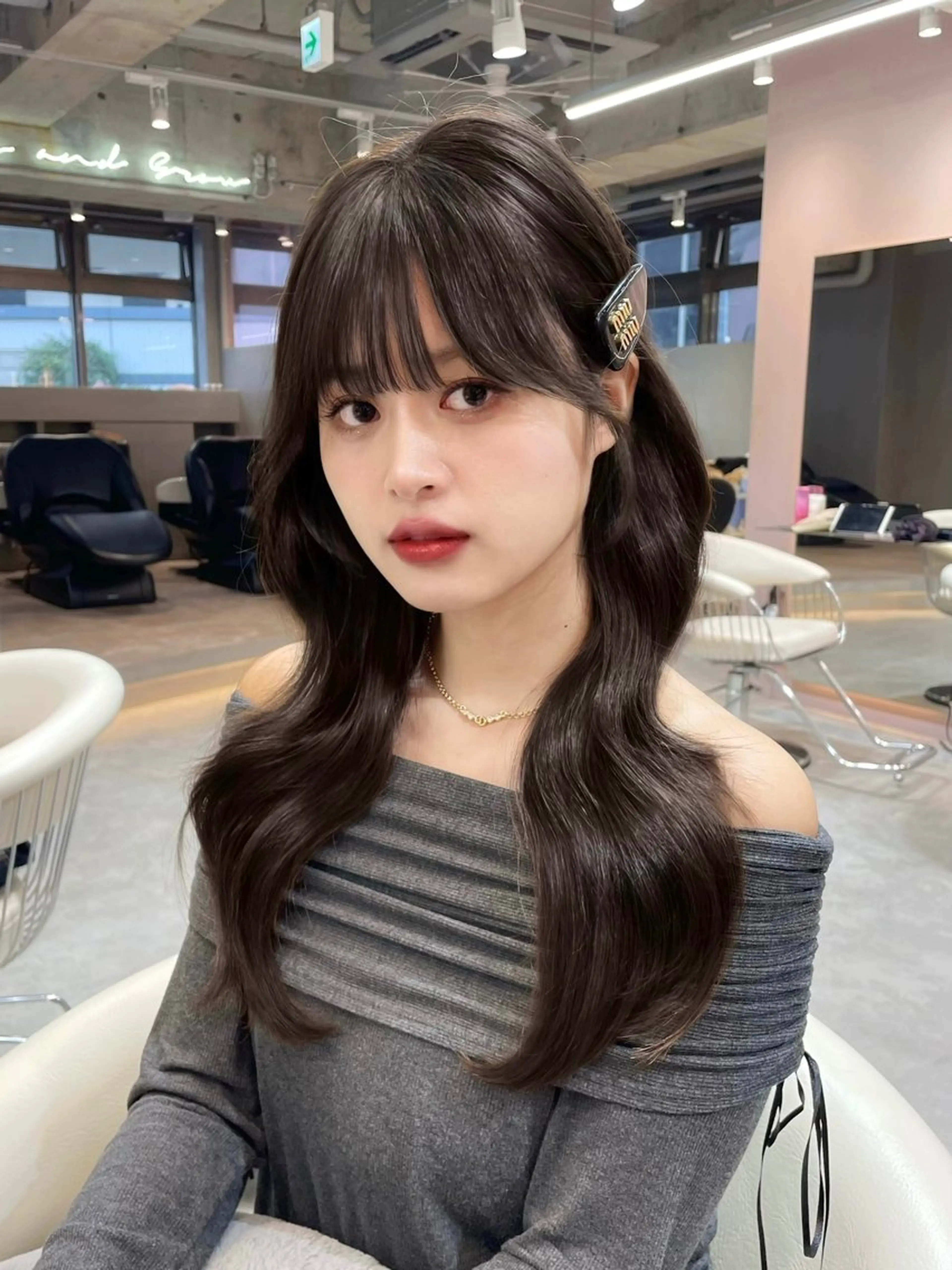 ロング カラー カット ヘアカラー トリートメント 美髪矯正 ブリーチな しダブル🍒❤ゆうきのヘアスタイル