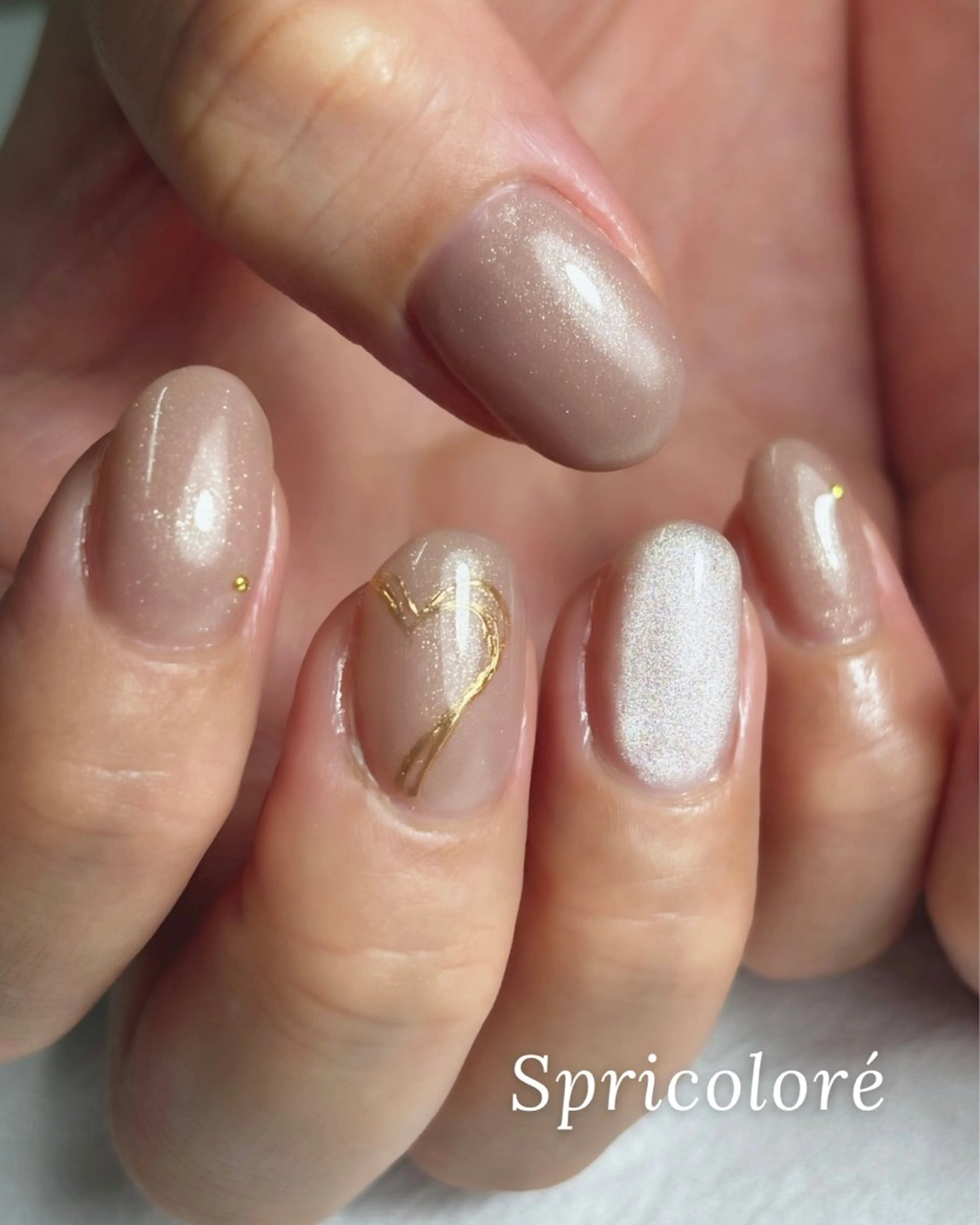 ネイル ハート 持ち込み バレンタイン Spricoloré ／harunaのネイルデザイン