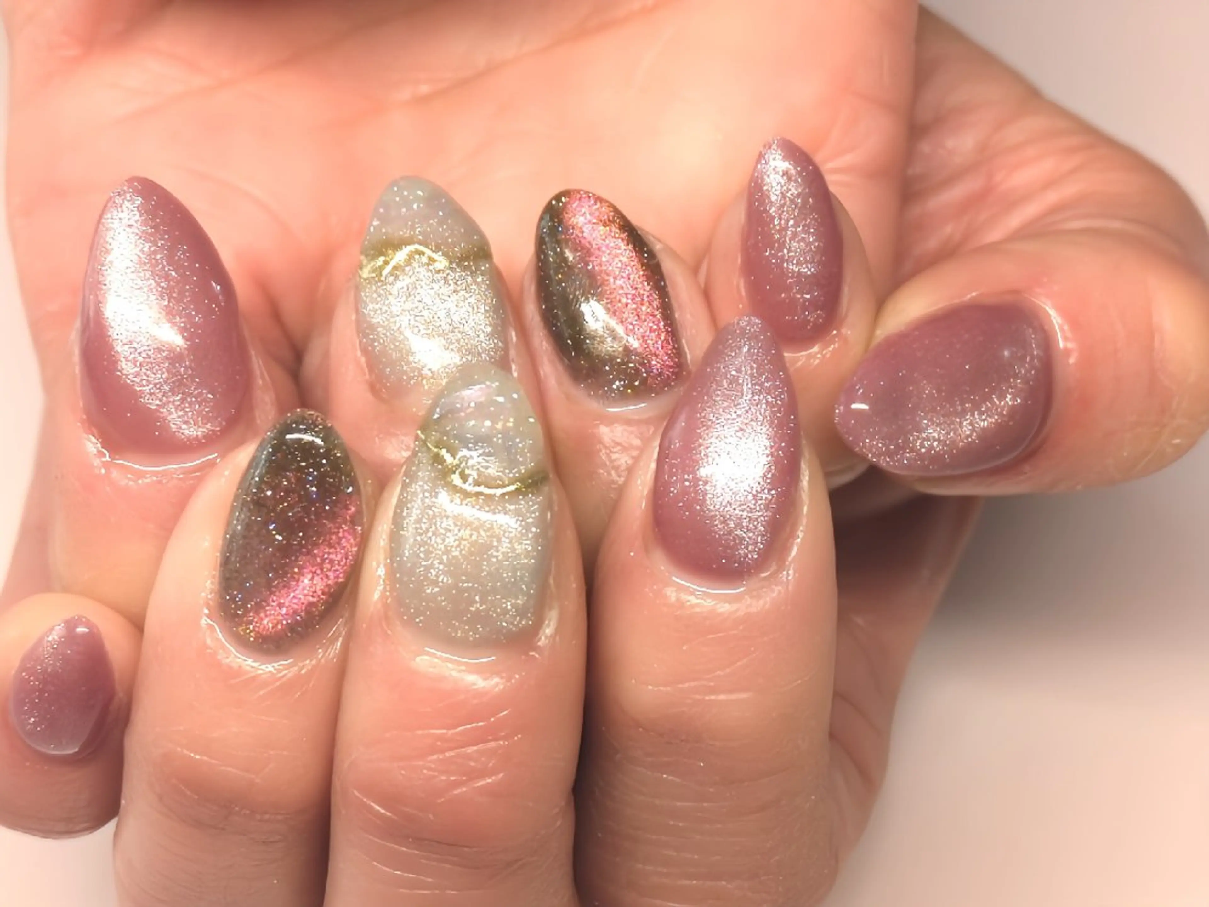 ミディアム AQUA nailのネイルデザイン