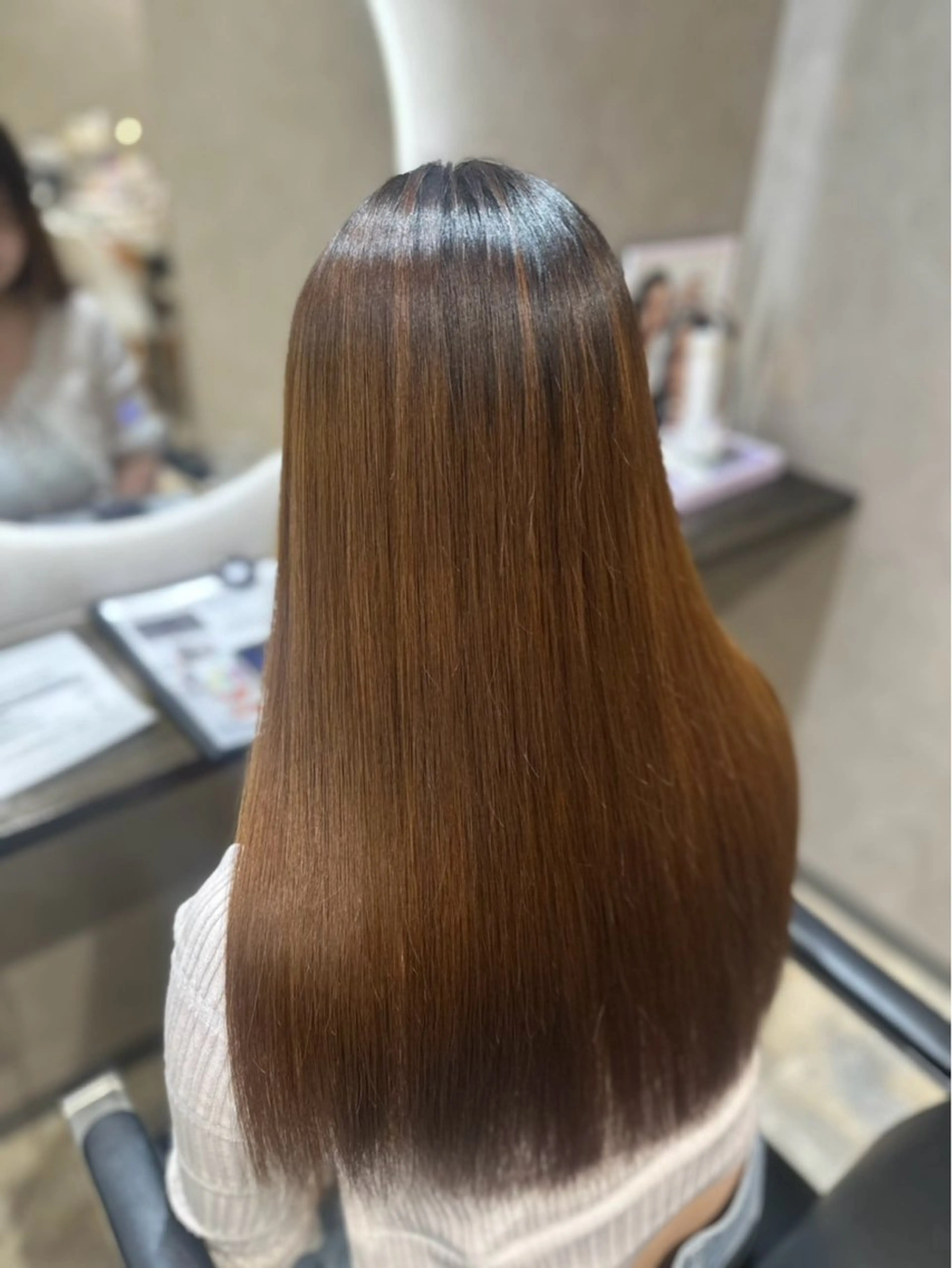 ロング 縮毛矯正 カット 縮毛矯正  ︎︎ 🍒アイハラサナ🍒のヘアスタイル