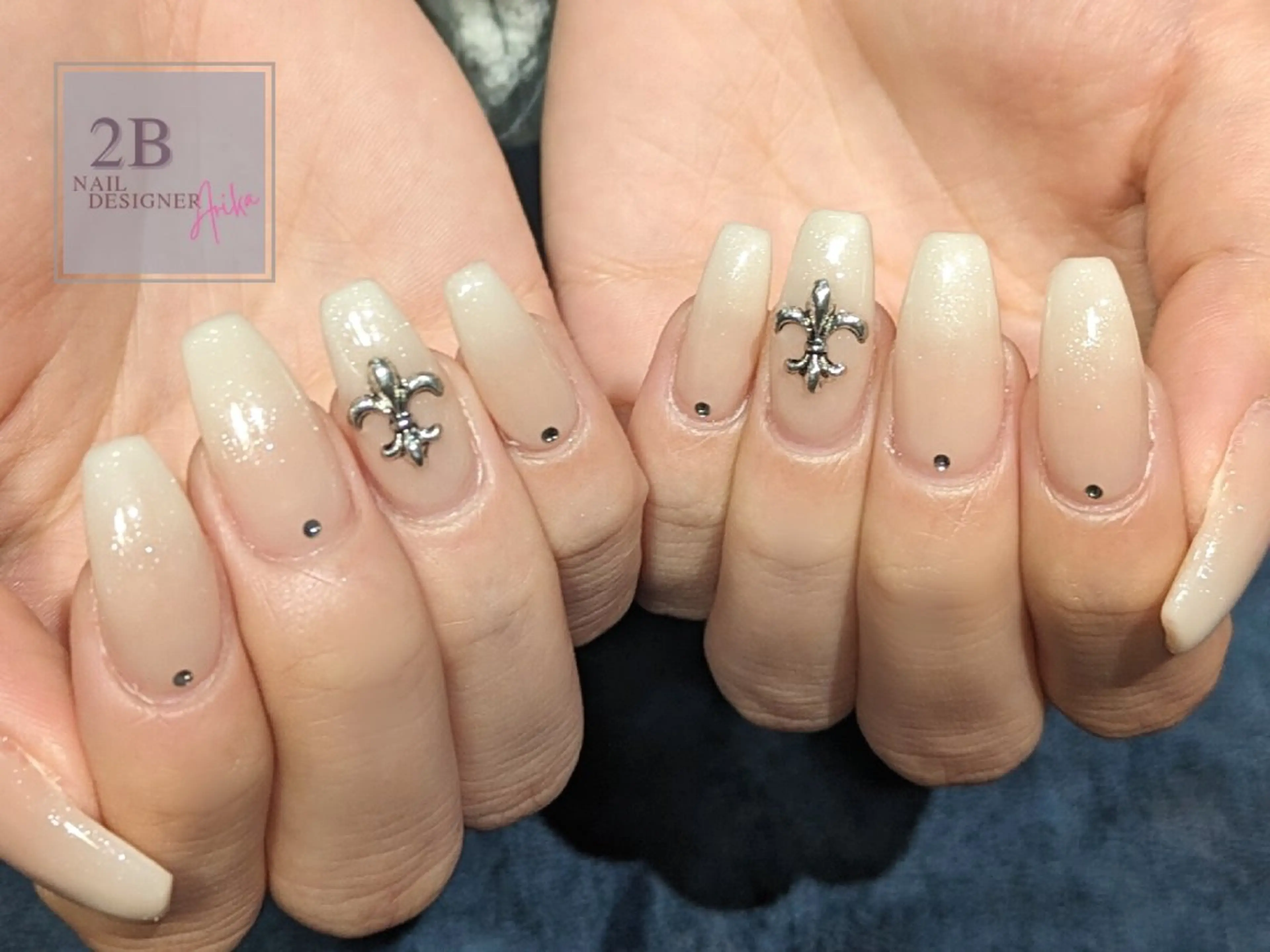 ネイル オフィスネイル シンプルネイル 2B__nails ニービー京都伏見区のネイルデザイン