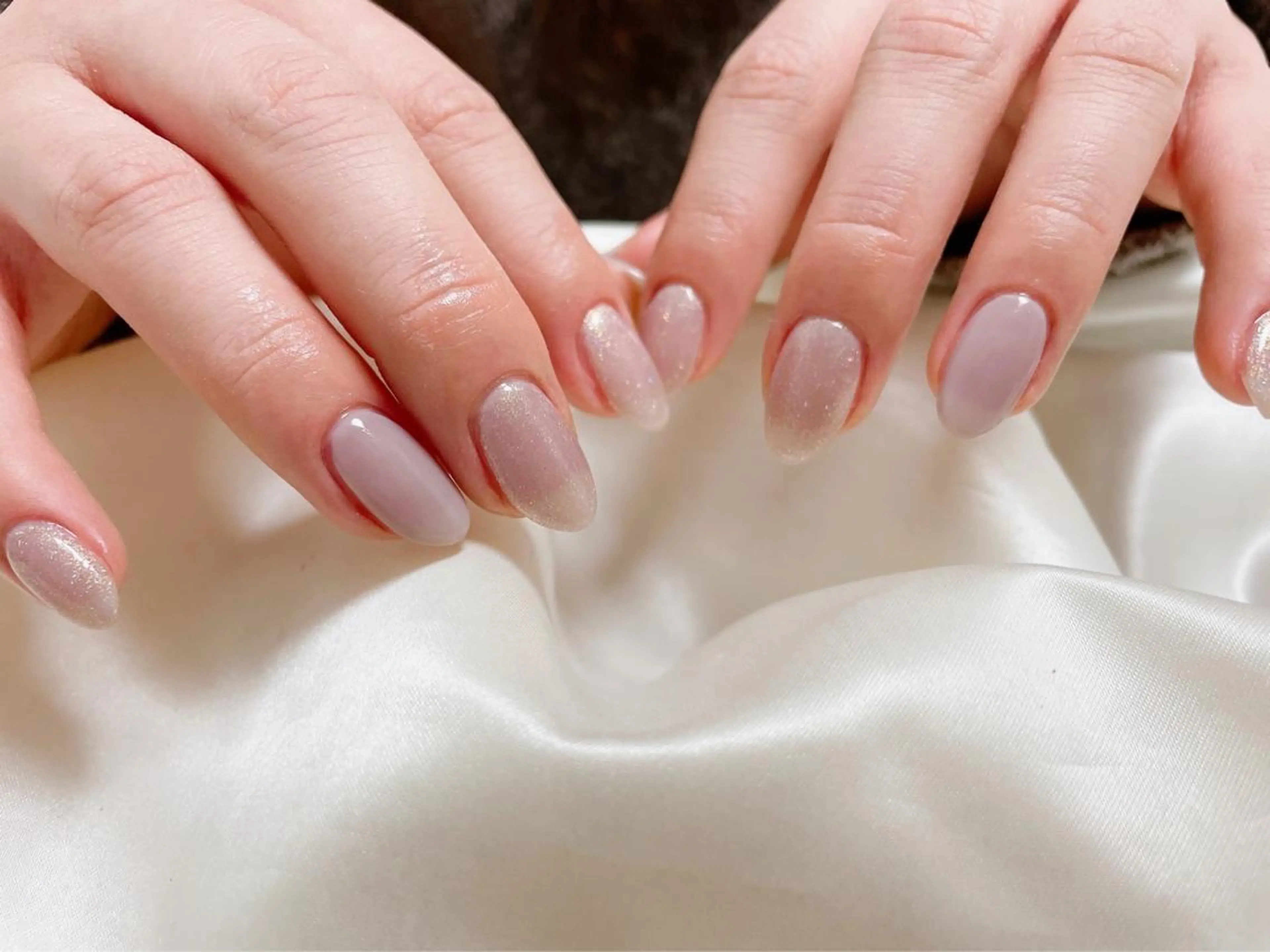 ネイル キラキラネイル ワンカラーネイル ハンドネイル Mogu nail 二子玉川のネイルデザイン