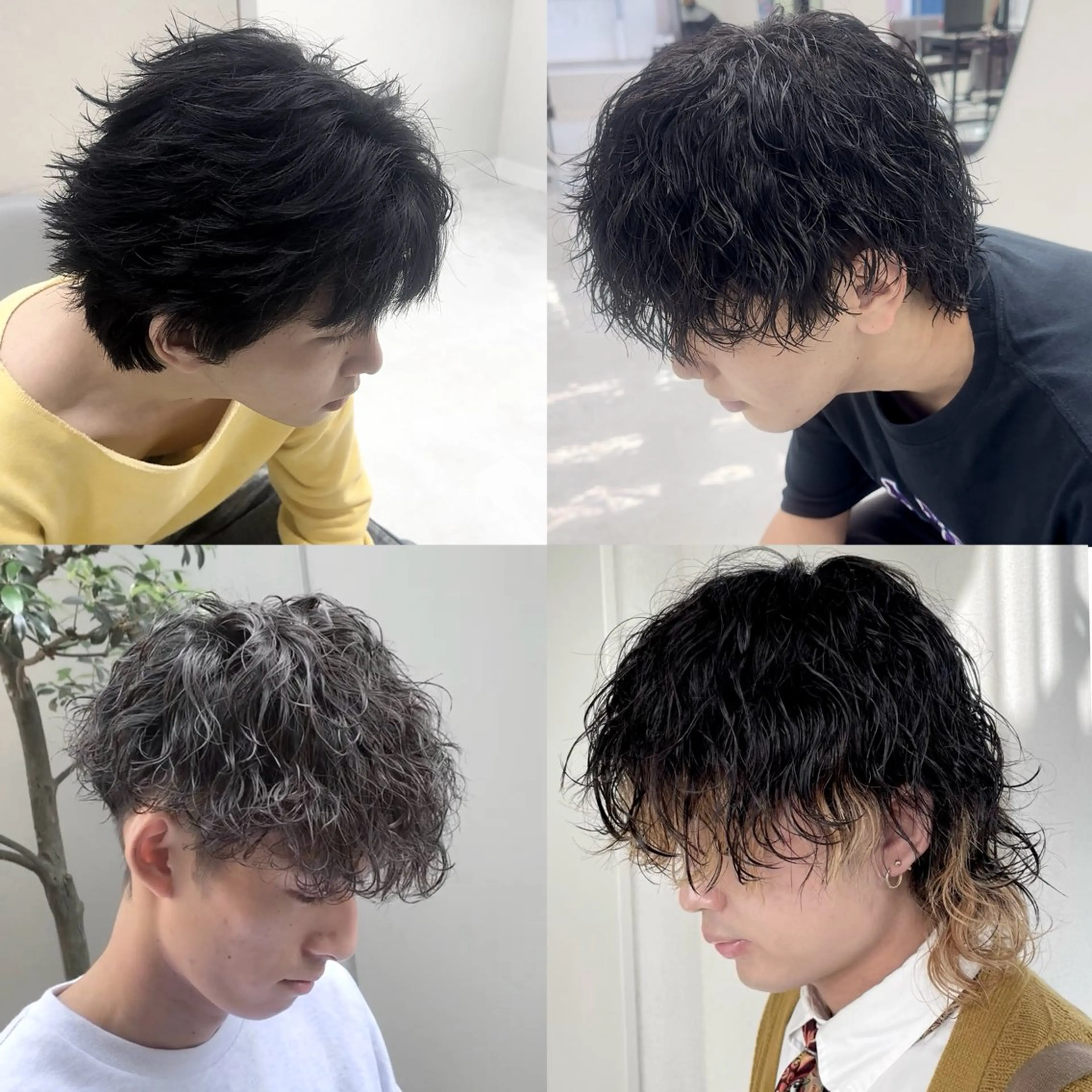 パーマ メンズ ニュアンス/フェザー /ウルフ/伶馬のヘアスタイル