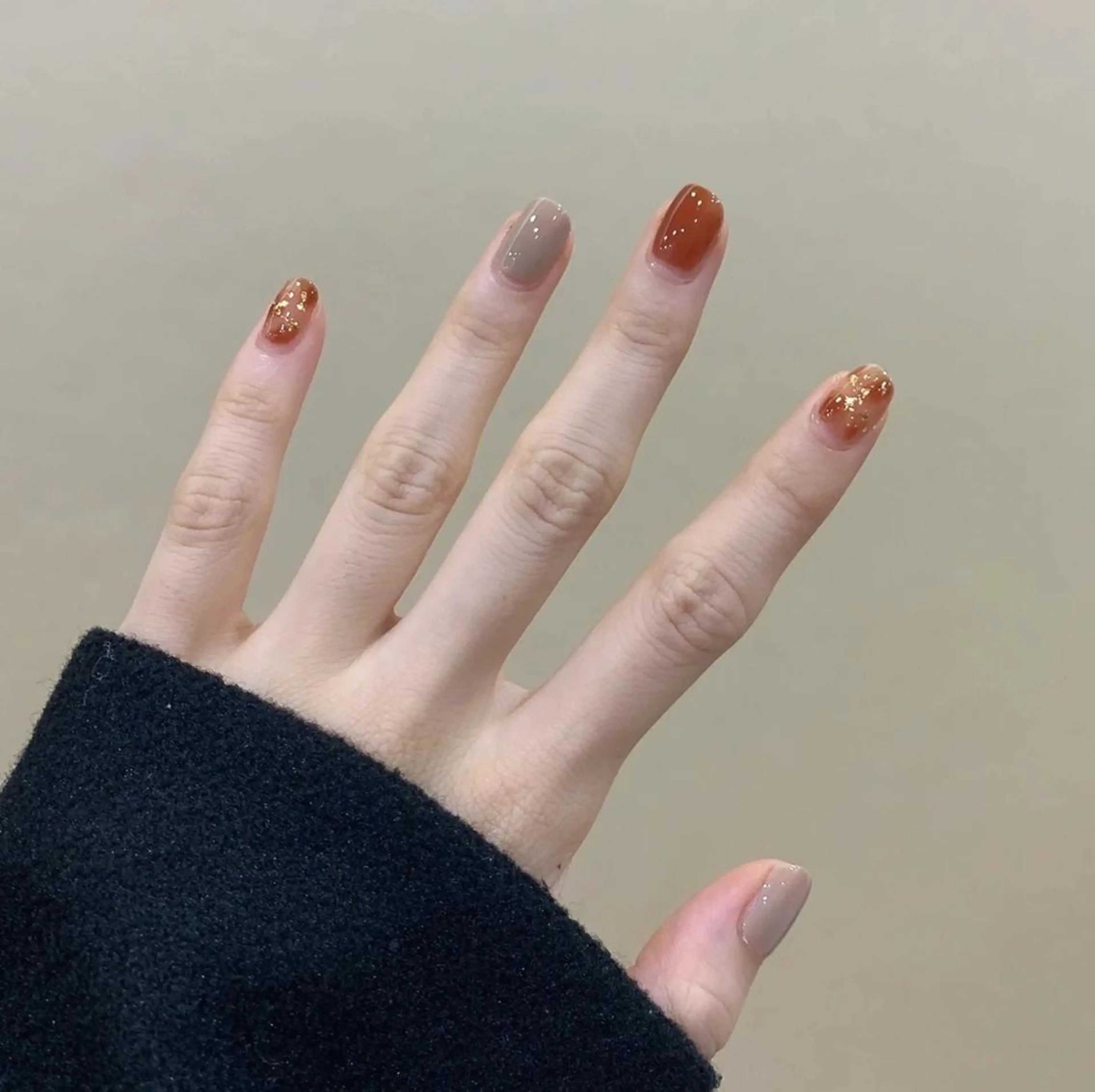 カラー ネイル ハンドネイル ハンドケア UniqueNail 長さだし専門店のネイルデザイン