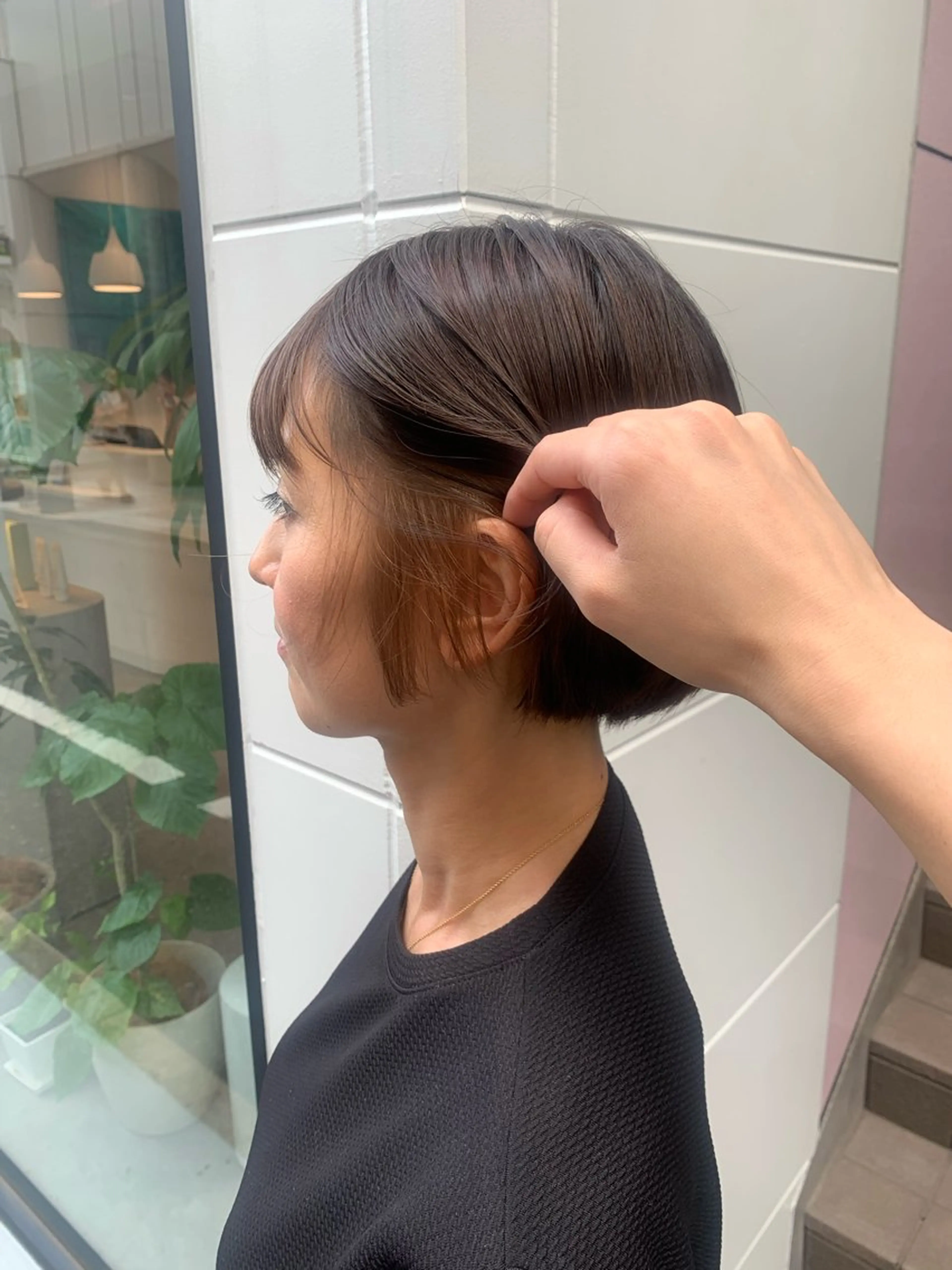 ショート カラー ブリーチ ヘアカラー トリートメント soëll所属・🤍そぶえ　ゆうな/ 暖色カラー/縮毛矯正のヘアスタイル