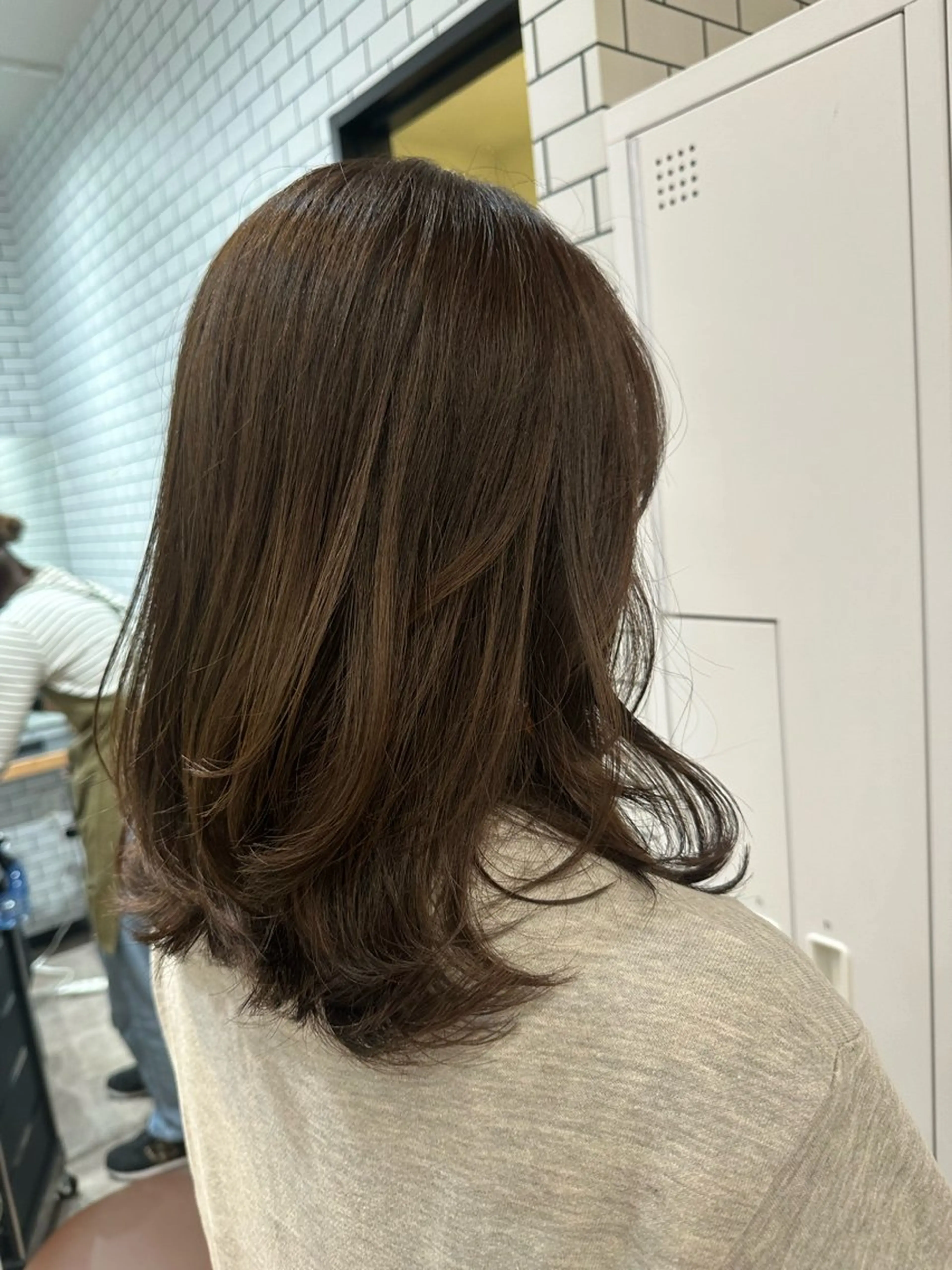 セミロング カラー レイヤーカット Sara newi 🎀透明感🎀のヘアスタイル