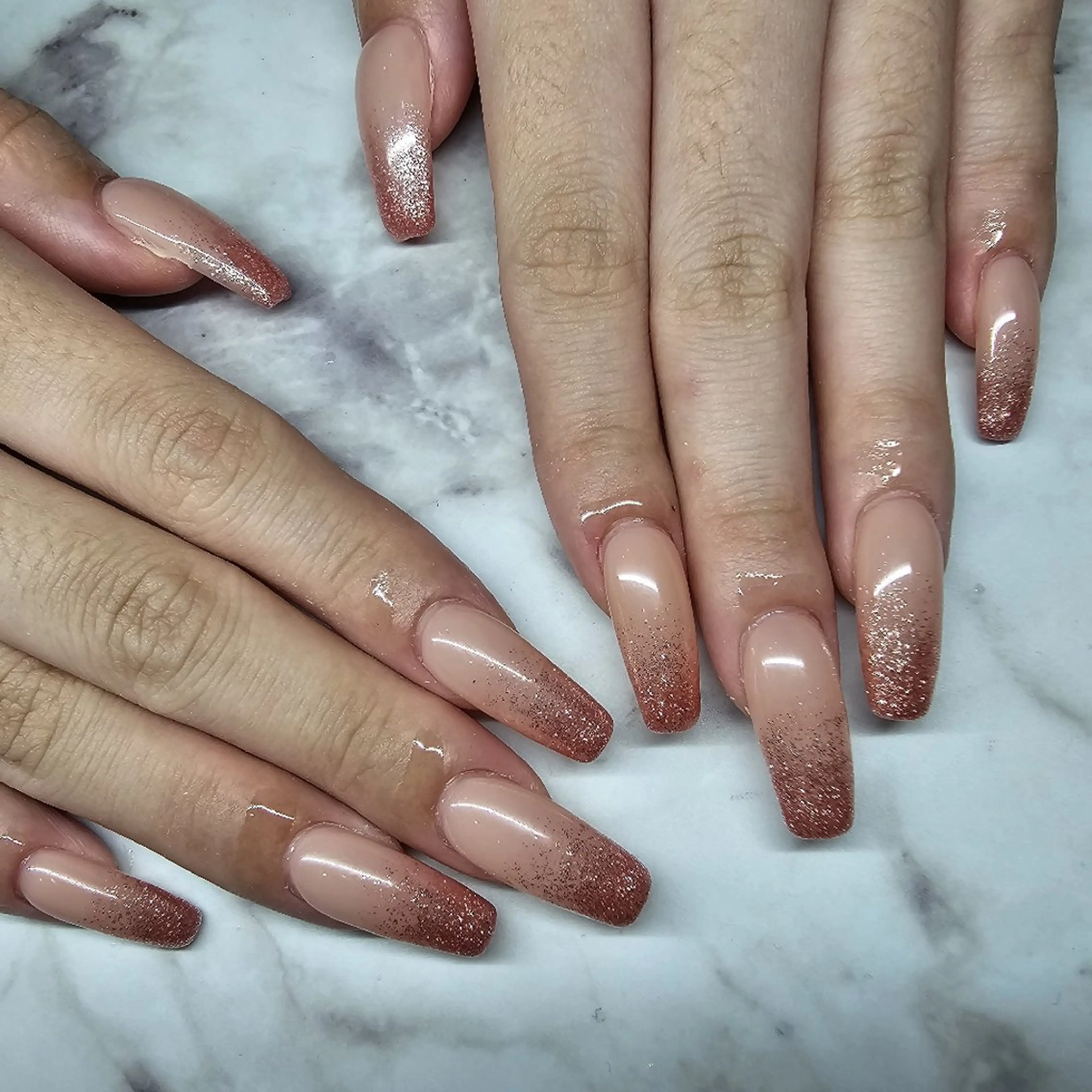 ネイル ラメ(グリッター) ラメグラデーション My+ Yukaのネイルデザイン