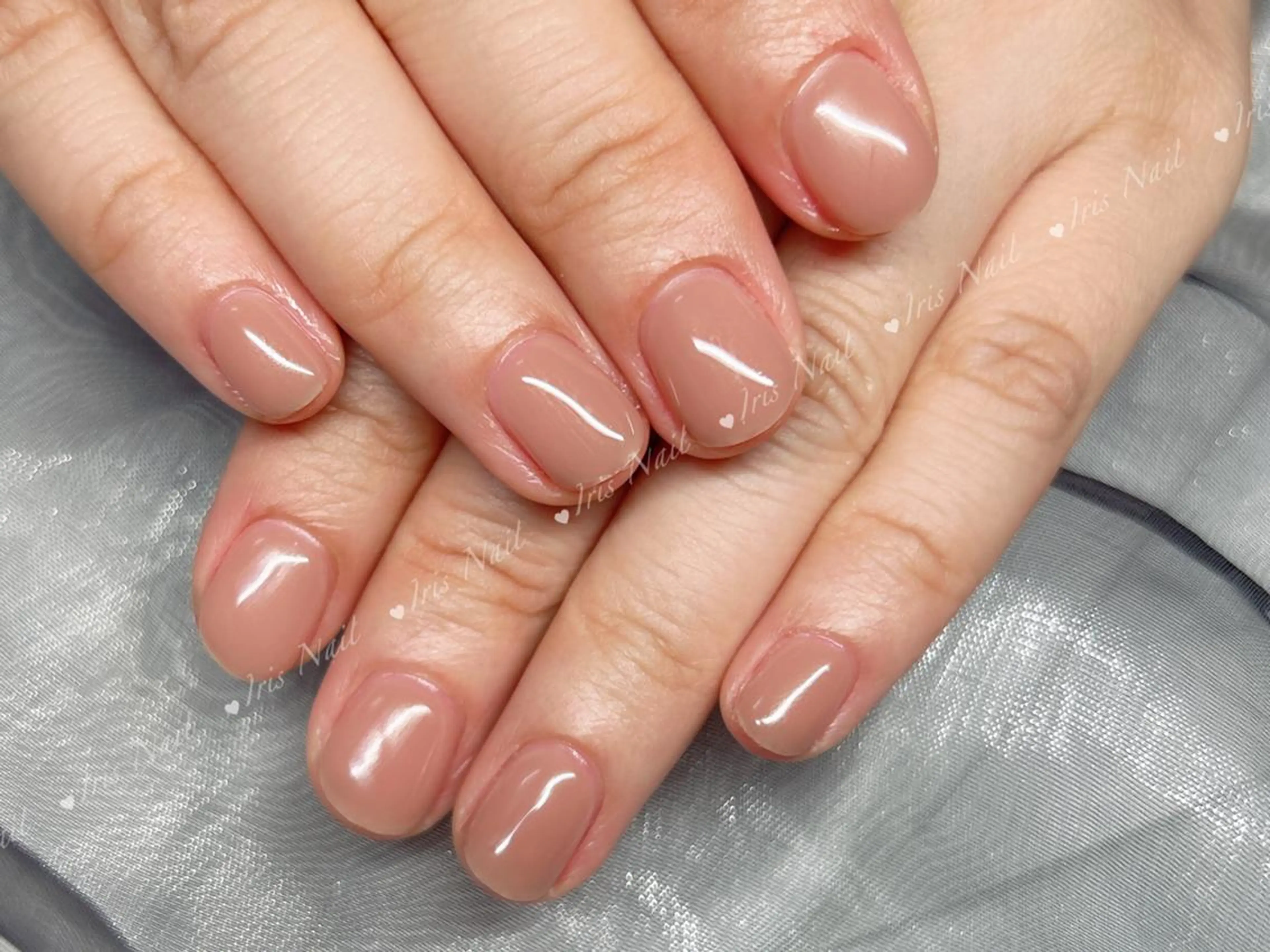 ネイル オフィスネイル ピンク ハンドネイル ハンドケア IRIS NAIL大塚のネイルデザイン