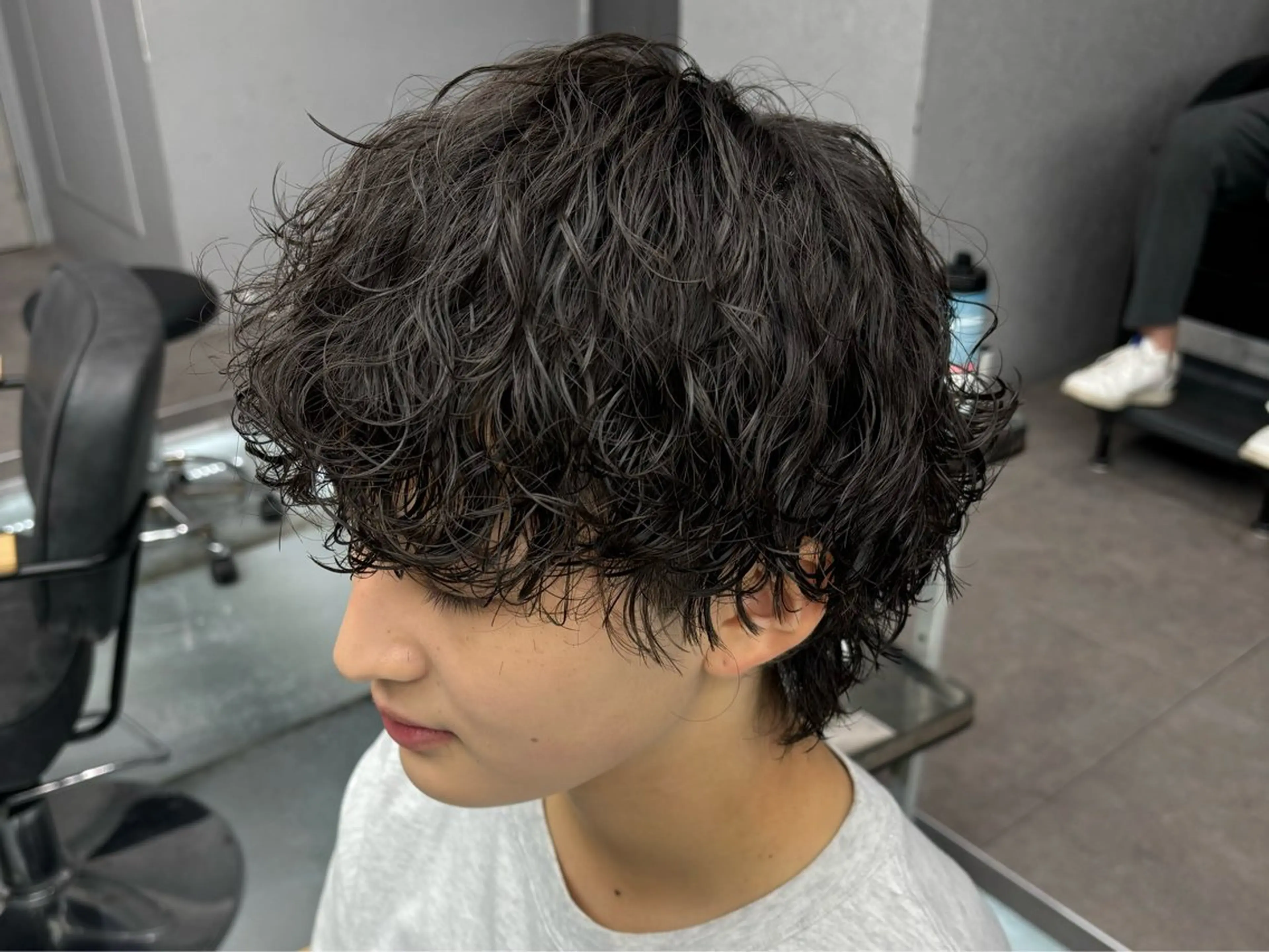 パーマ メンズ メンズパーマ 波巻きパーマ メンズパーマ/韓国 ヘア/Mino🤍のヘアスタイル