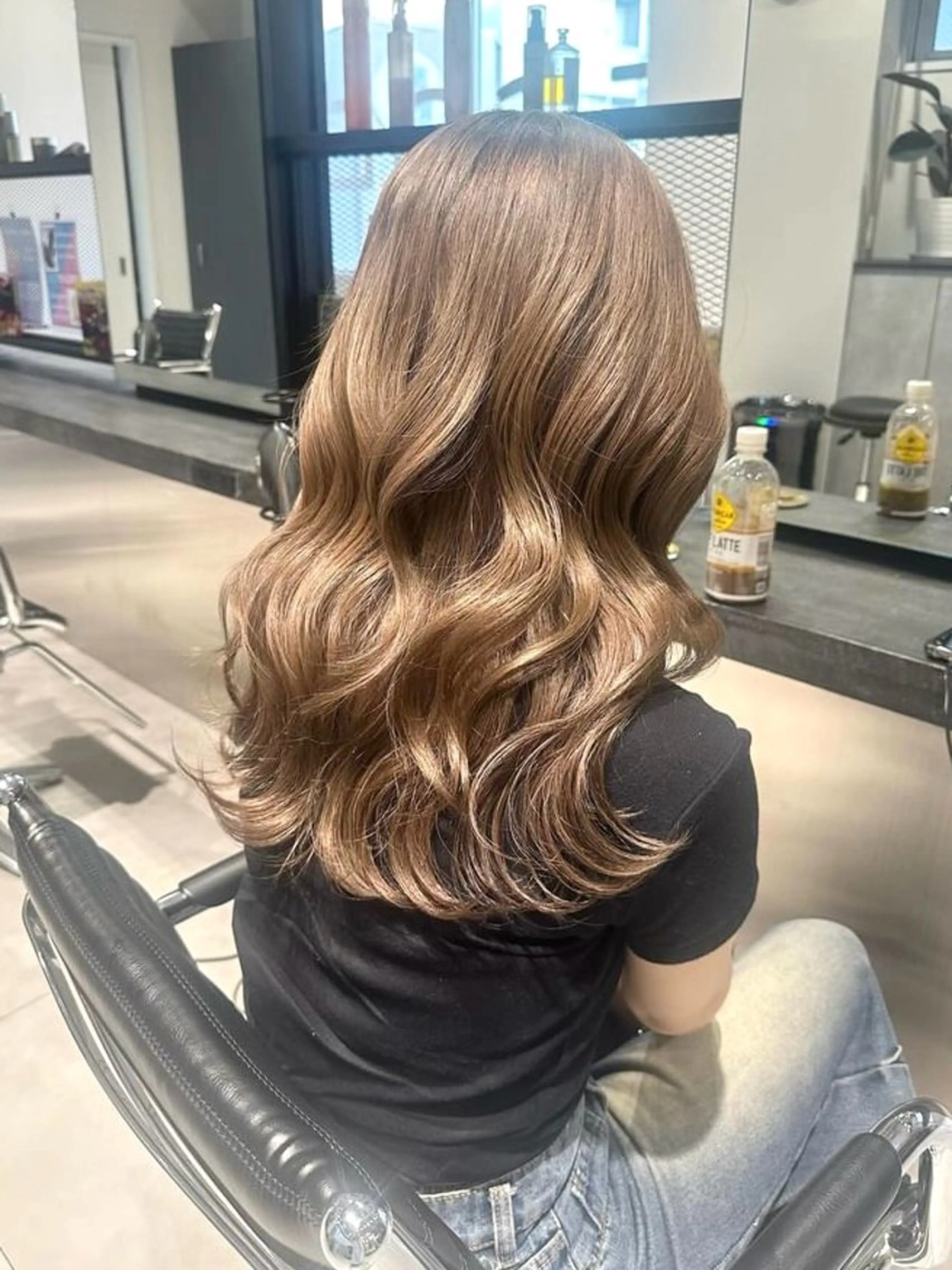 セミロング カラー カット ヘアカラー トリートメント ハイトーン/ウルフ/ レイヤー/Asukaのヘアスタイル