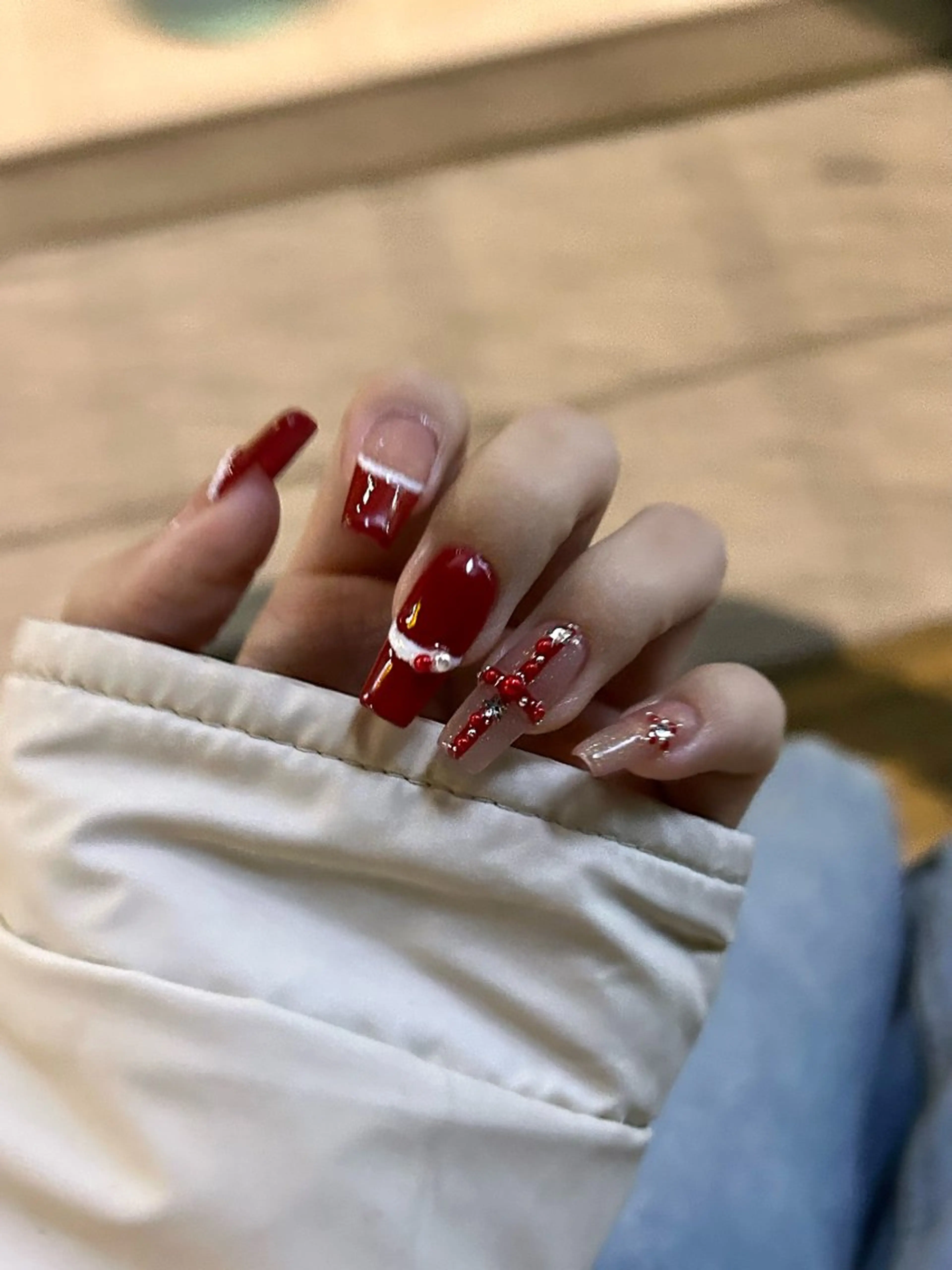 ネイル ストーンネイル Yu kiのネイルデザイン