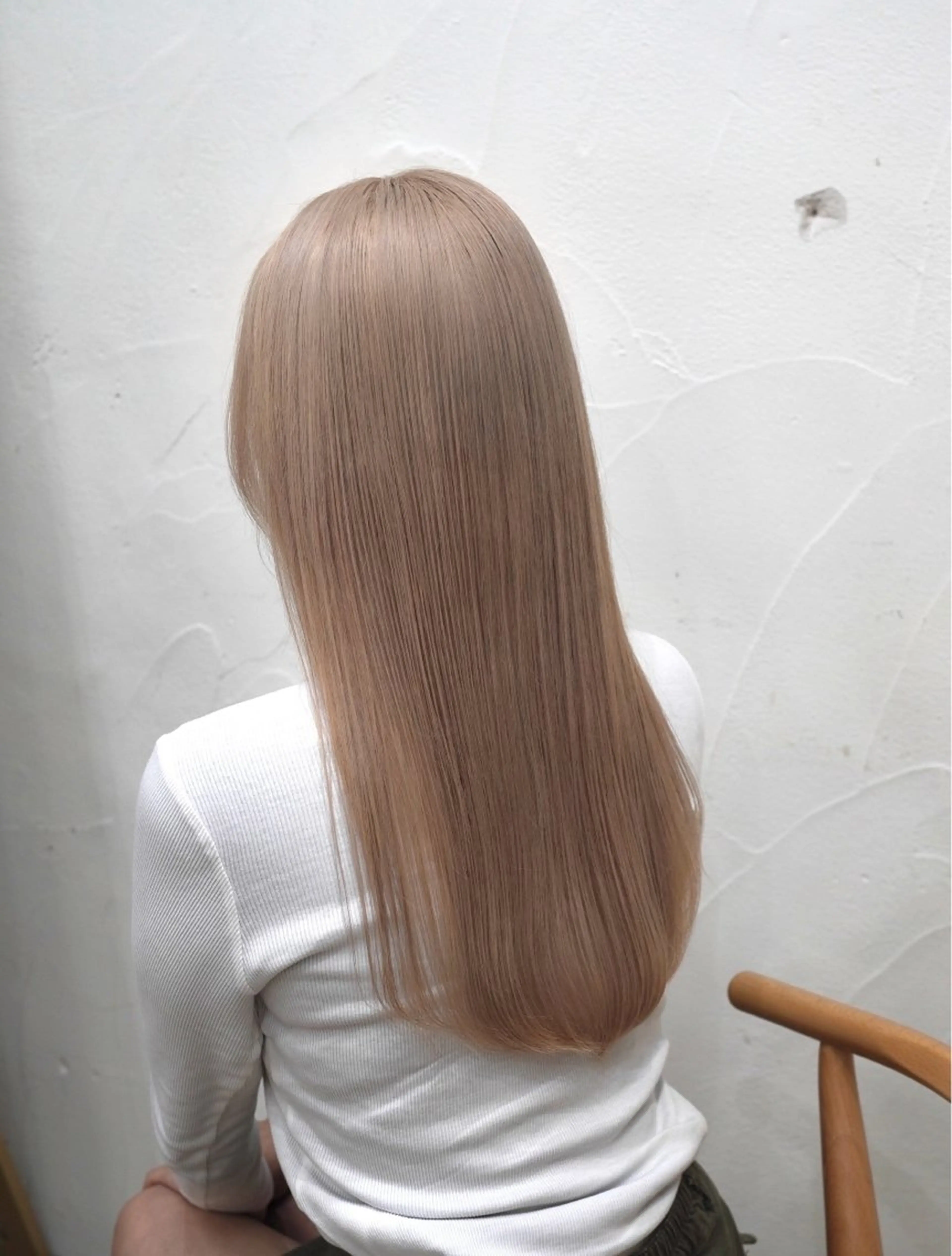 ロング カラー 🪞透けヘア髪質改善 艶ベージュ/nagiのヘアスタイル