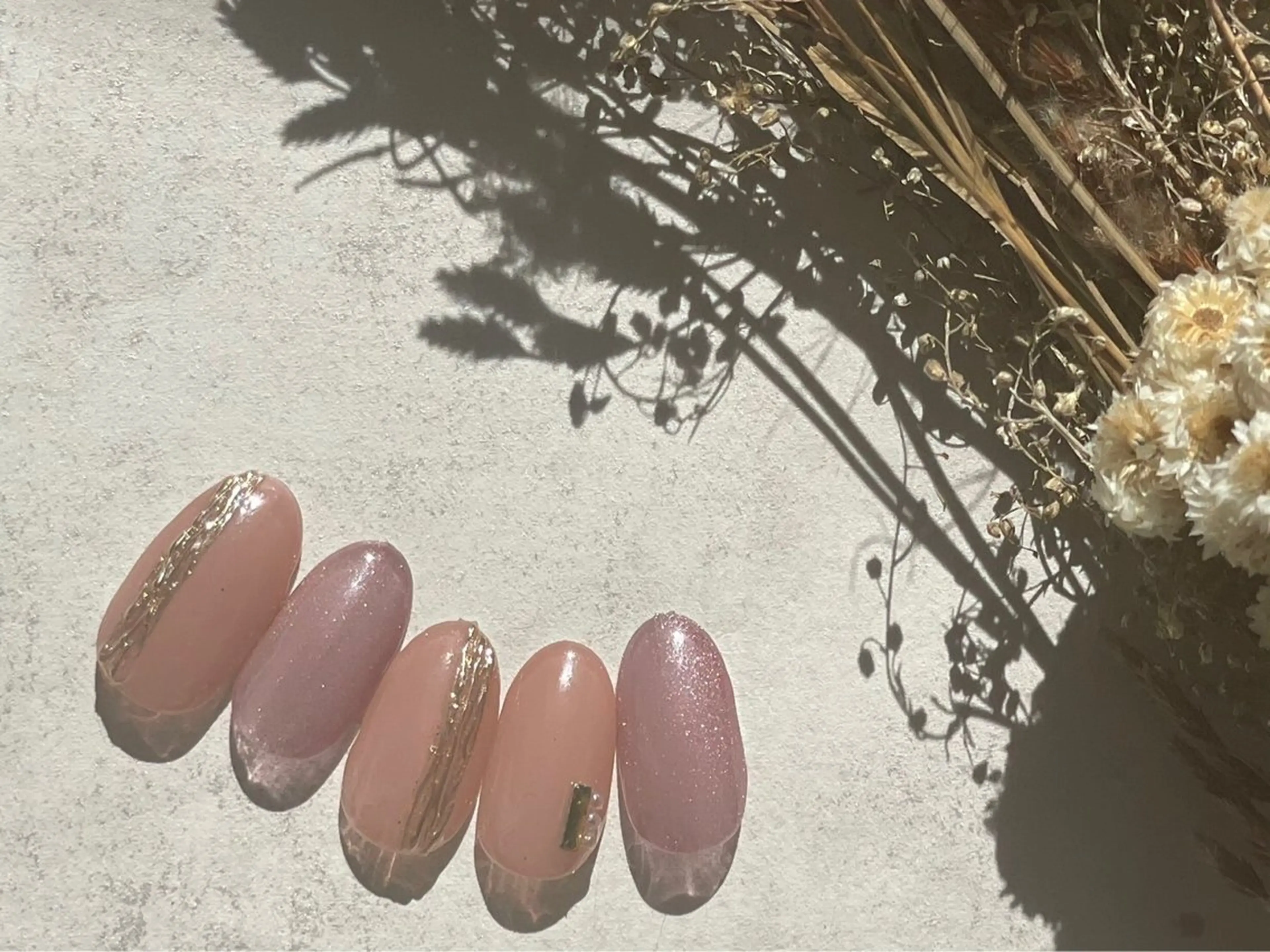 ネイル オーロラネイル フットネイル フレンチネイル ジェルネイル 韓国ネイル ハンドネイル kiki nail 二子玉川のネイルデザイン