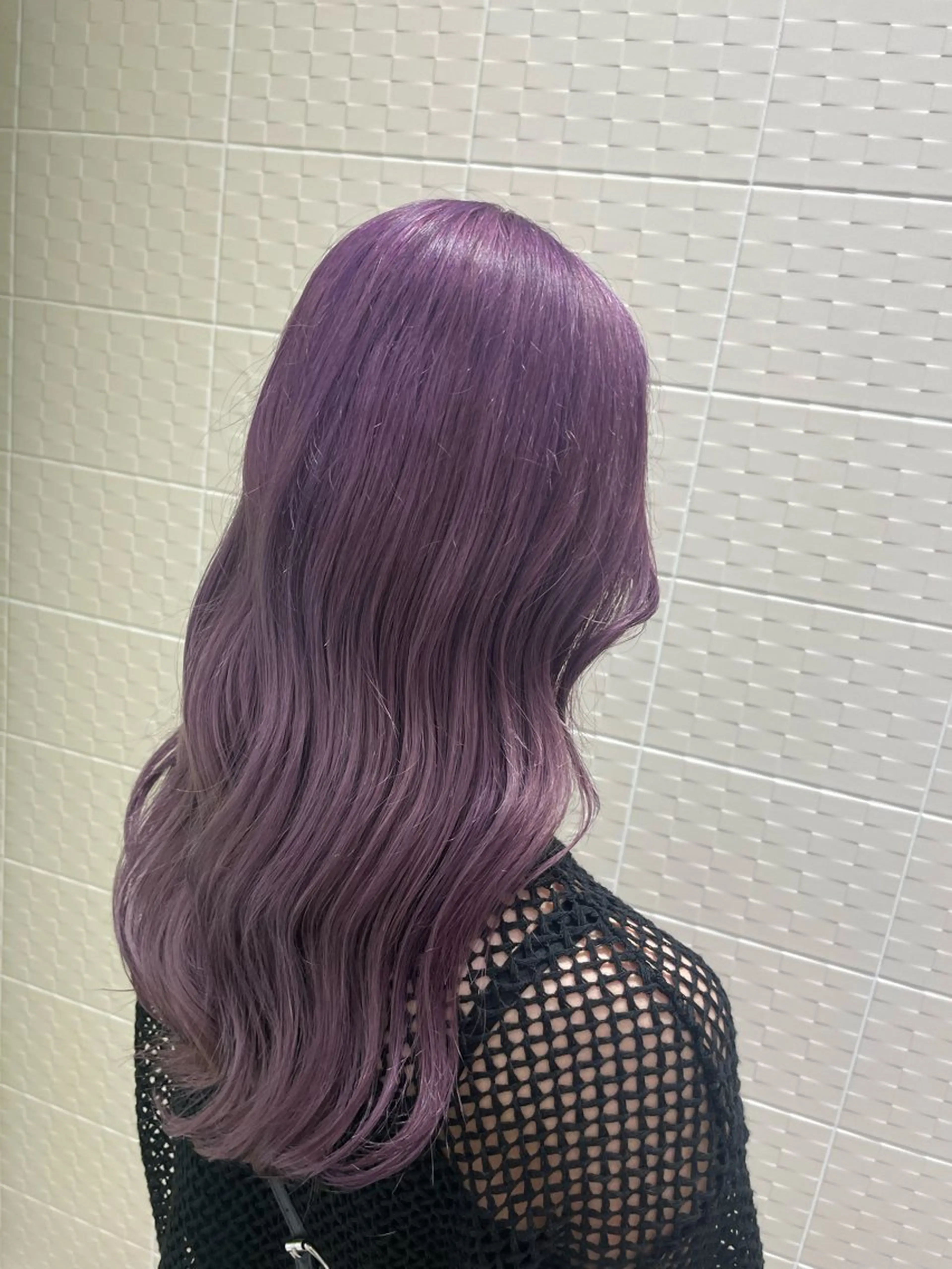 ロング カラー ブリーチ パープルカラー ZELE新瑞橋店所属・吉川 璃々花のヘアスタイル