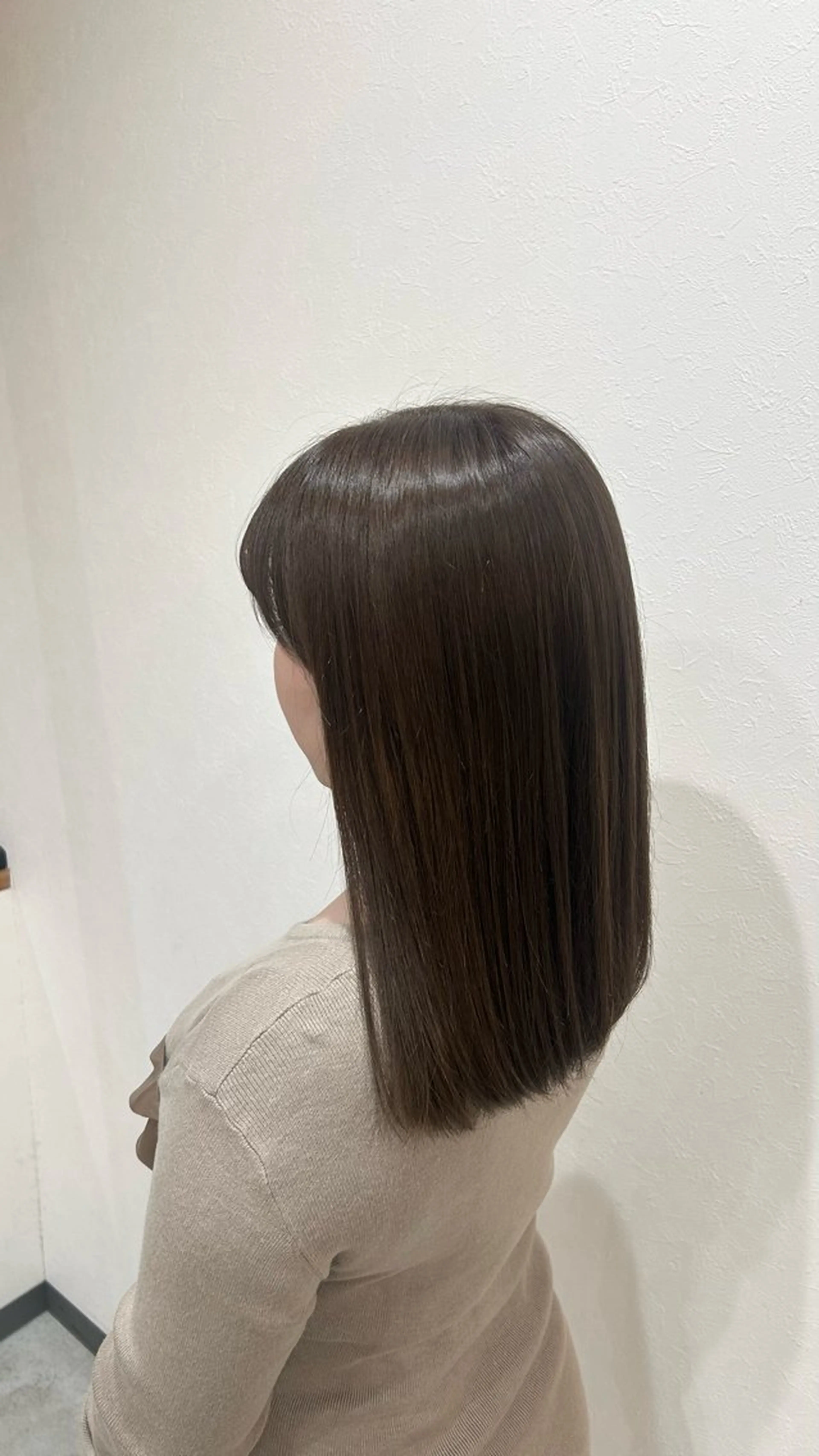 ミディアム カラー ベージュカラー ヘーゼル カット ヘアカラー 中村 仁美のヘアスタイル