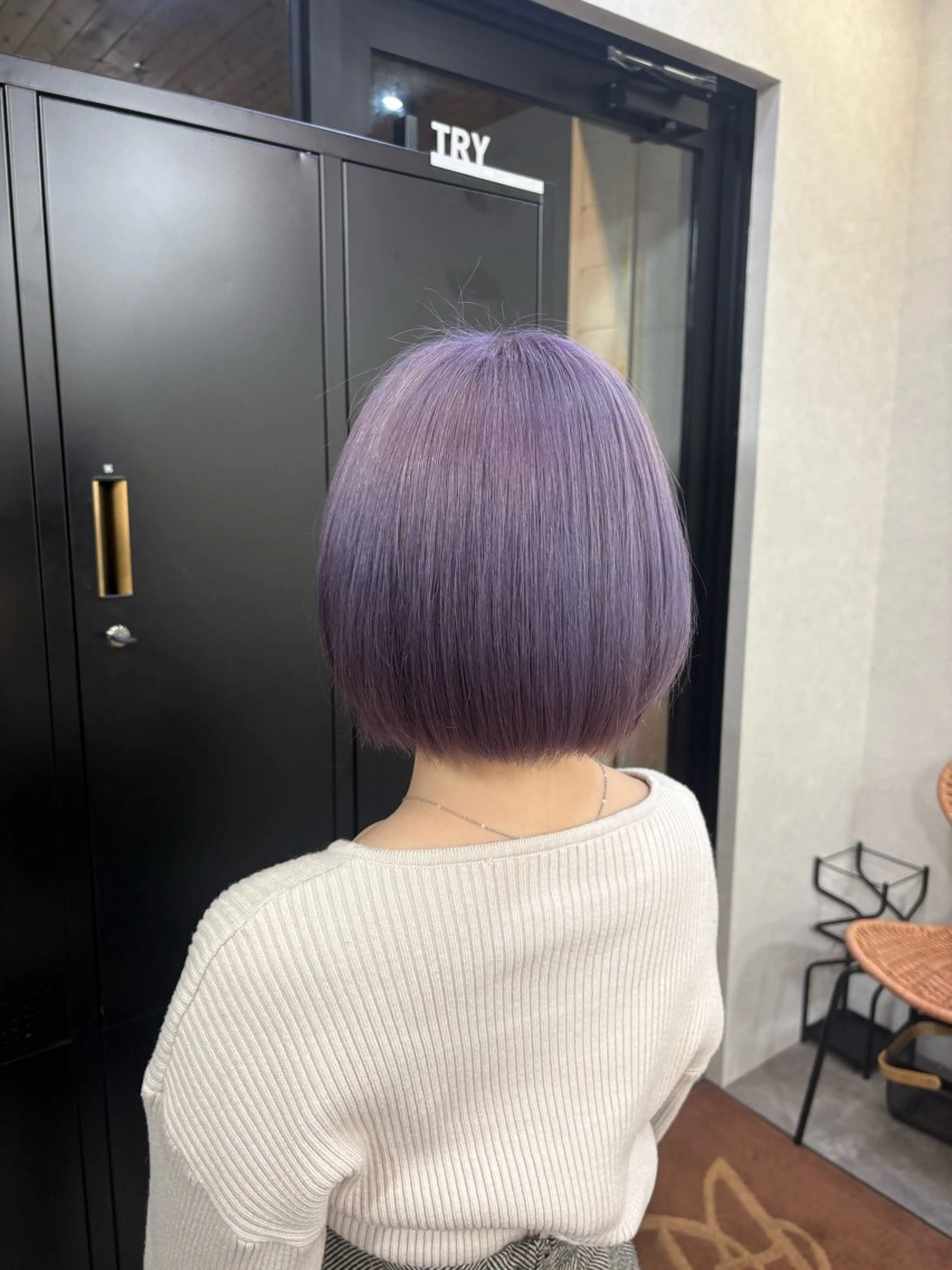 ショート カラー ブリーチ ラベンダーカラー ヘアカラー sanaka / Minoriのヘアスタイル