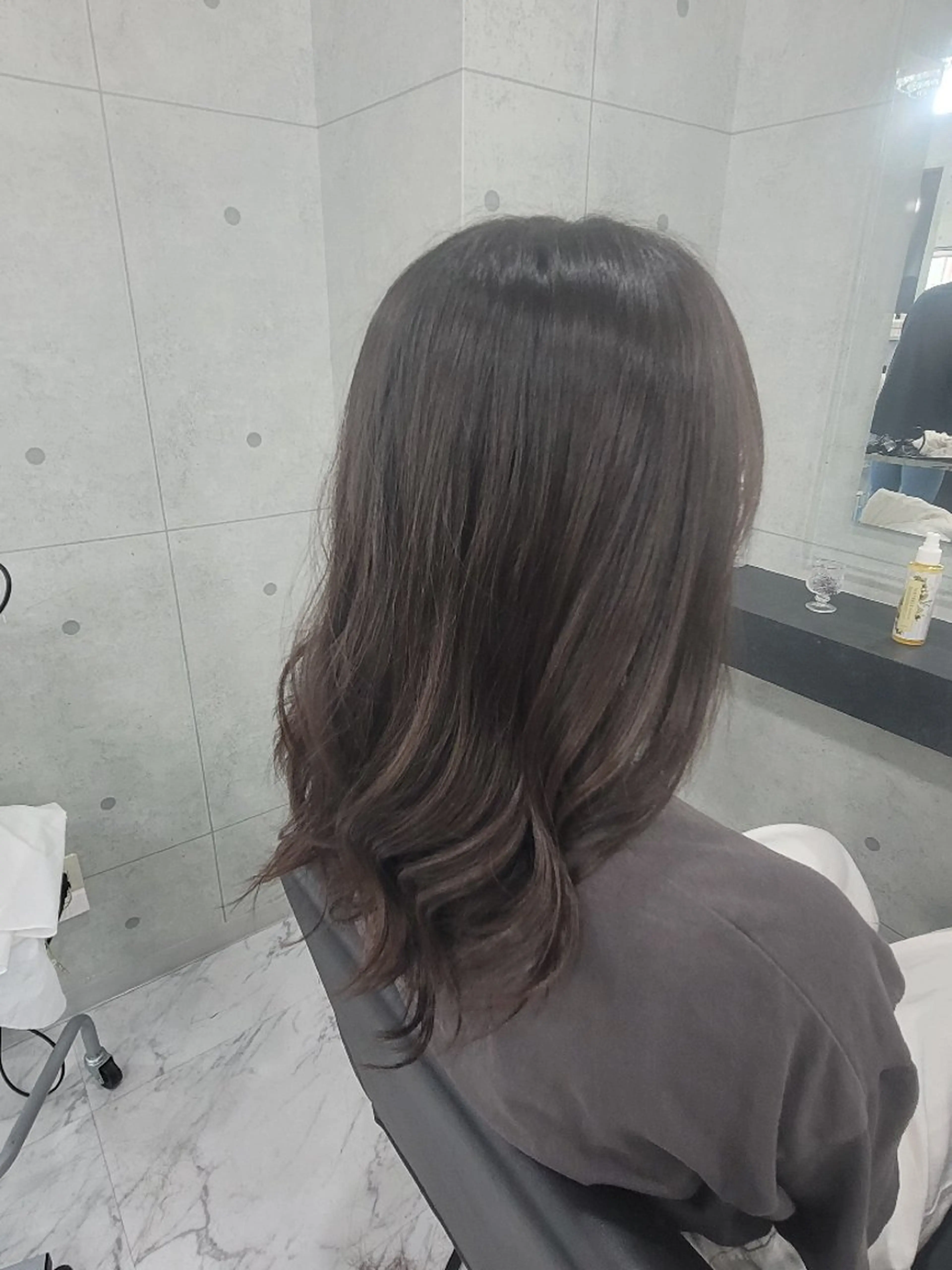 セミロング ヘアアレンジ パーマ Endearing所属・❇️安達 優心❇️ 髪質改善/艶髪特化のヘアスタイル