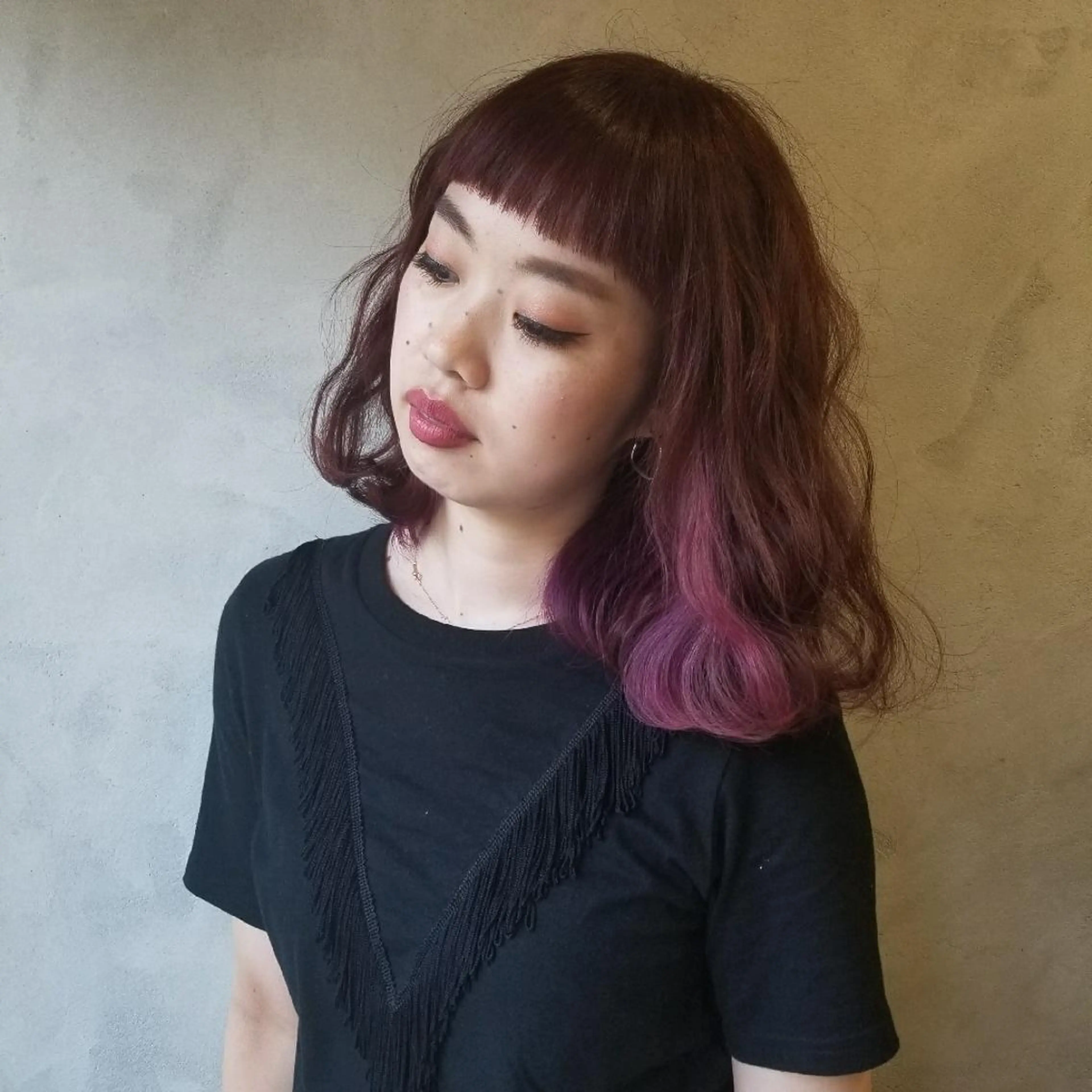 ミディアム カラー Le Lien カジのヘアスタイル