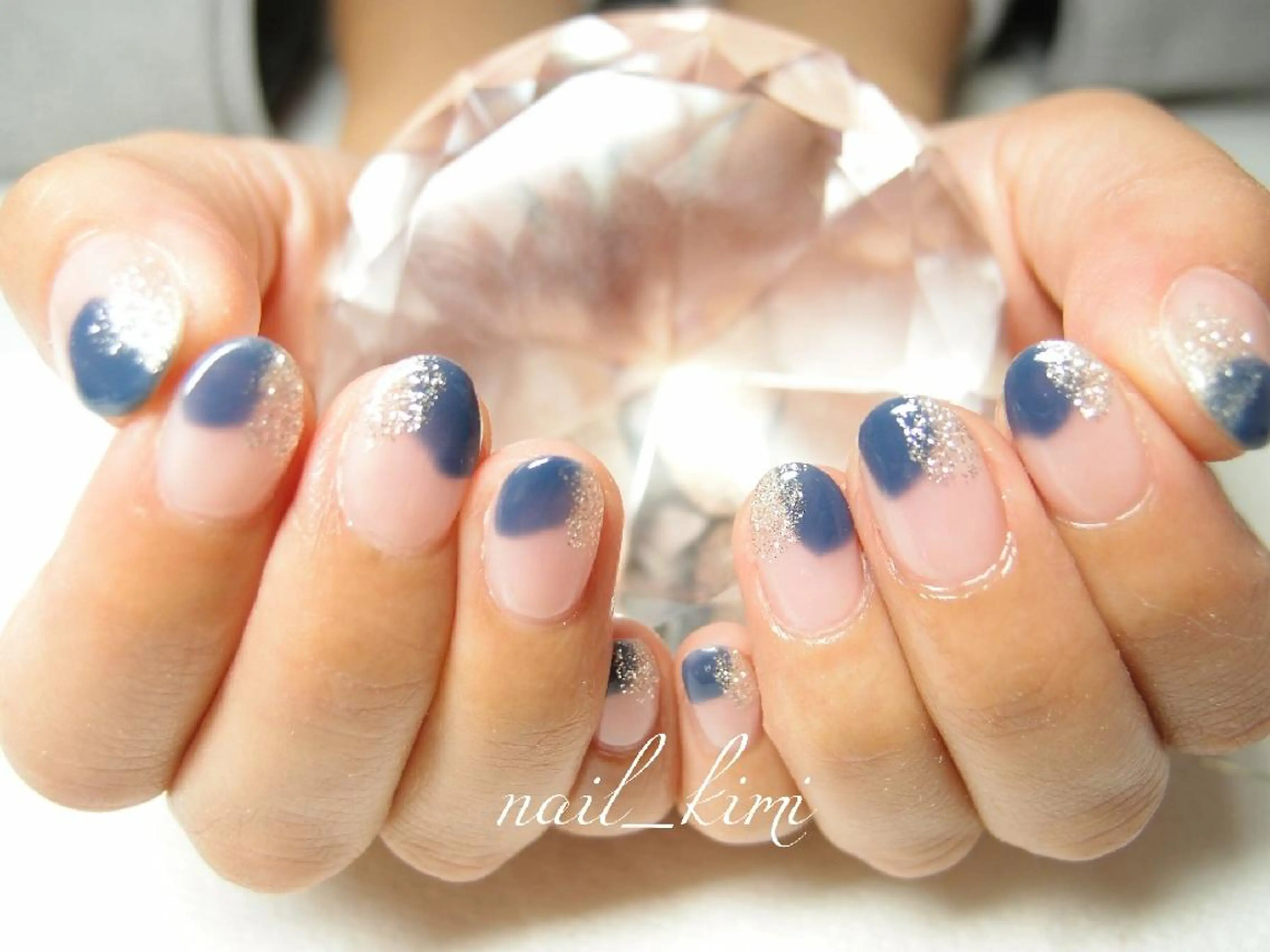 ネイル メンズ ラメ(グリッター) ワンカラーネイル ConneQt所属・ETHOSENSE. kimikaのネイルデザイン