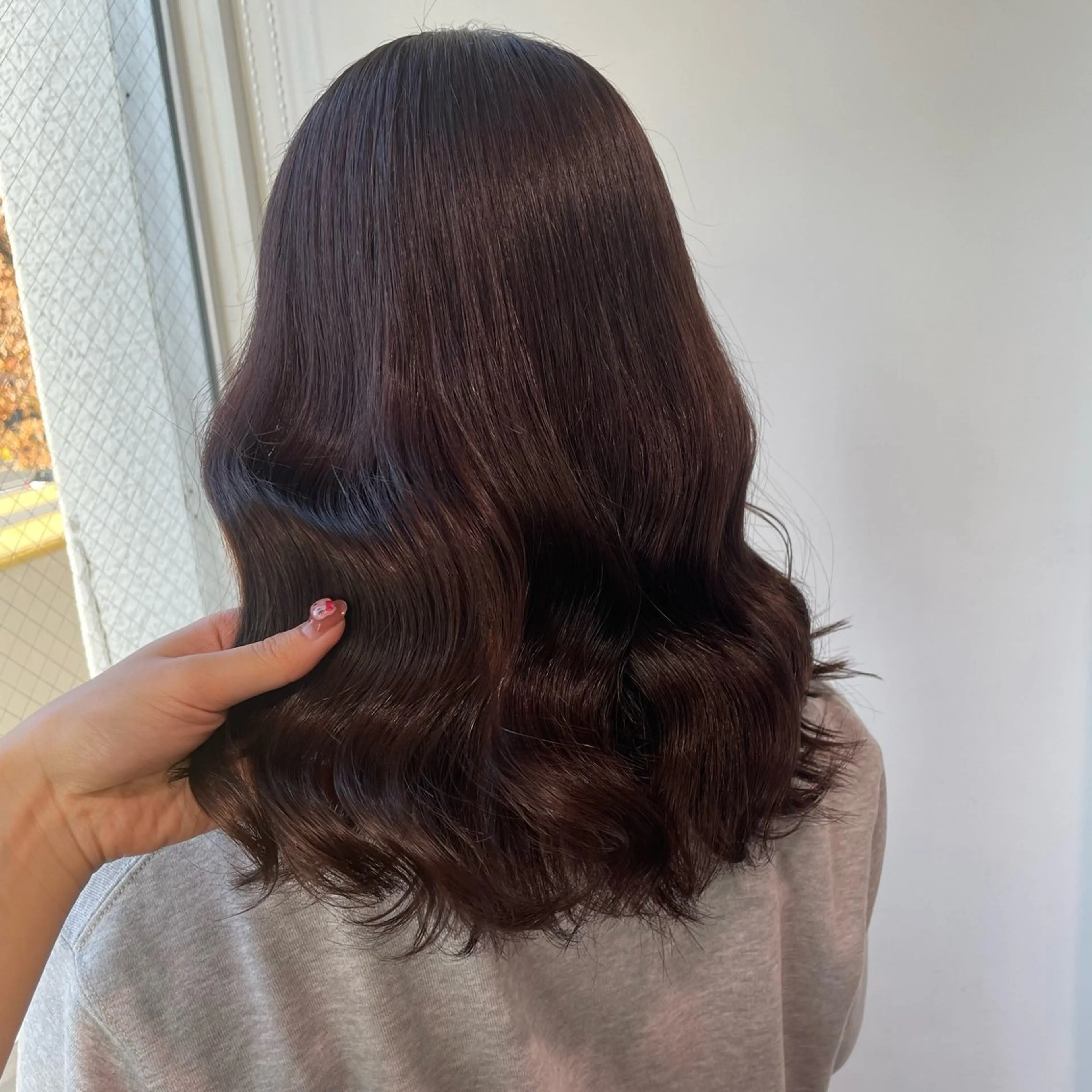 セミロング ヘアカラー 盛れる暖色🎀ガーリ ーヘア🎀きっかのヘアスタイル